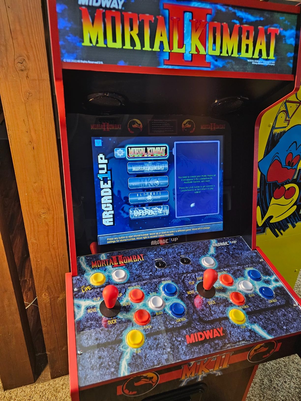 ARCADE1UP Mortal Kombat II Deluxe Arcade Machine, 14 Games customer photo 1