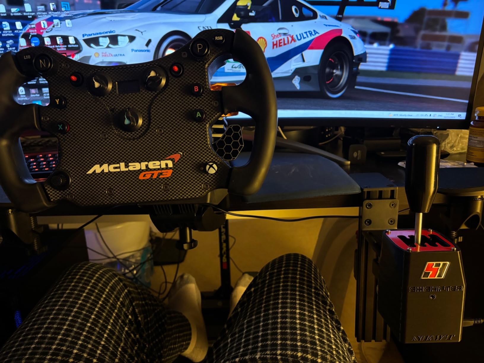 YAARHEJ Heavy-Duty Sim Racing Desk Mount for Shifters & Handbrakes - Universal Fit for Logitech, Thrustmaster TH8A/TSS, Fanatec Clubsport customer photo 2