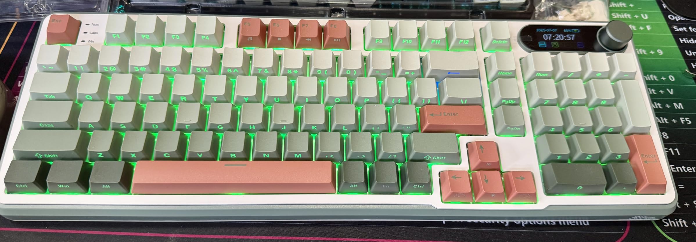 XVX PBT Keycaps - Side Print Keycaps 60 65 75 100 Percent, Double Shot Shine Through Custom Key caps, Black 136 Keys Set, OEM Profile, Minimalist Style Phantom for Cherry Gateron MX Switch Keyboard customer photo 2