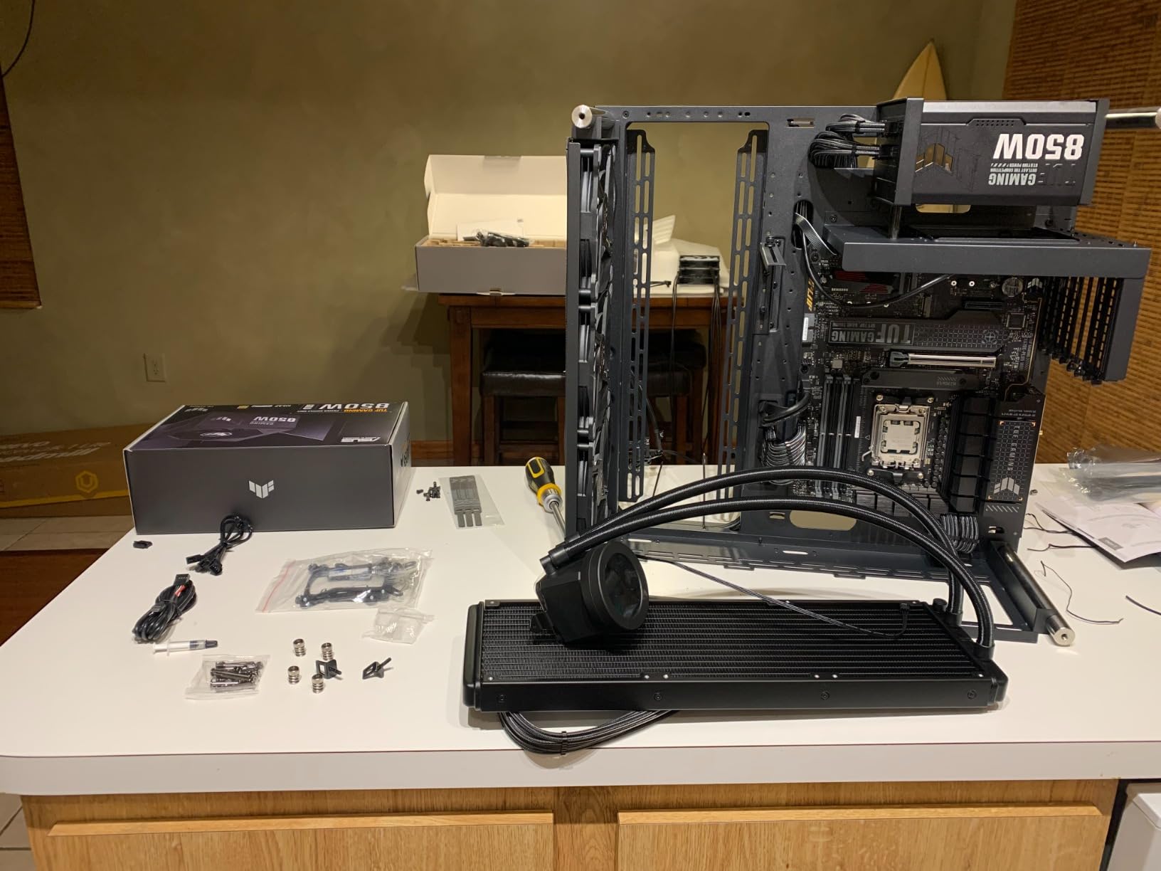 ASUS TUF Gaming 850W Gold (850 Watt, ATX 3.0 Compatible, Fully Modular Power Supply, 80+ Gold, Military-Grade Components, Dual Ball Bearing, Axial-tech Fan, PCB Coating, 10 Year Warranty) customer photo 1