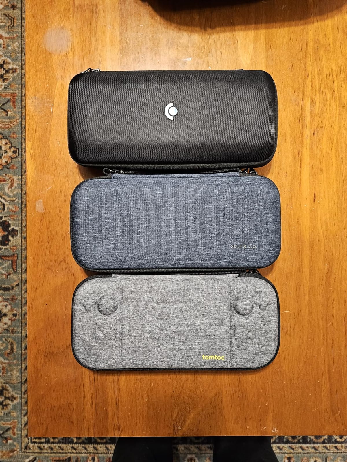 tomtoc Slim Carrying Case for Steam Deck/OLED, Protective Travel Bag | Portable Hard Shell Cover for Steam Deck & Accessories, Lightweight Odorless Felt Storage Bag, Soft Interior for Daily Travel customer photo 2