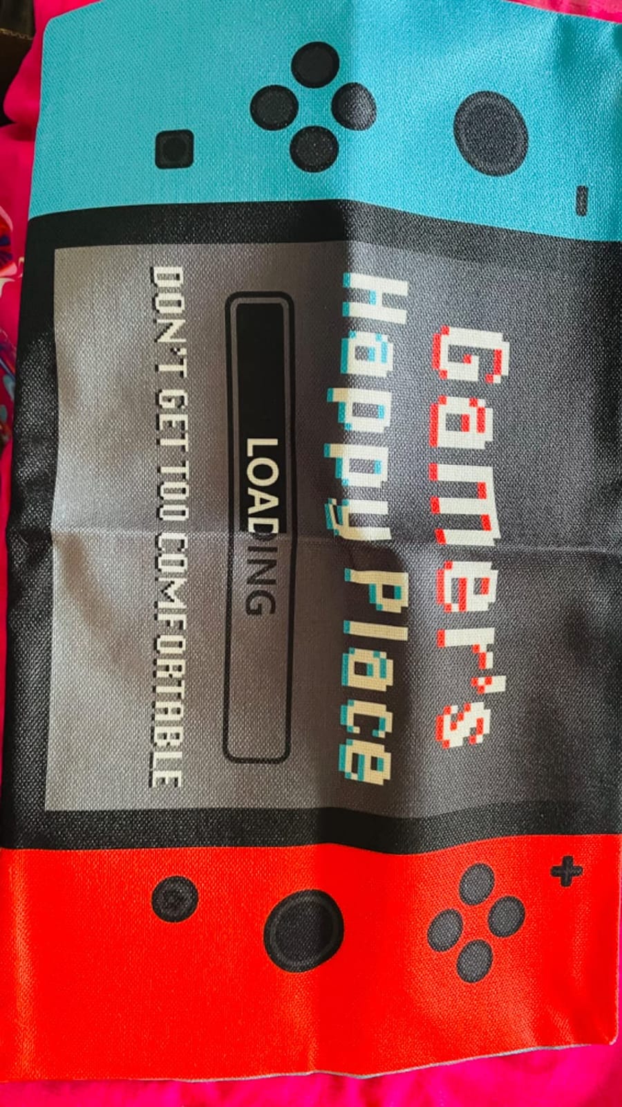 Gamer Gifts for Teenage Boy, Gaming Gifts for Son Boyfriend Birthday, Boy Room Decor, Gaming Accessories for Kids, A Pair of Gamer Socks + One Throw Pillow Covers customer photo 2