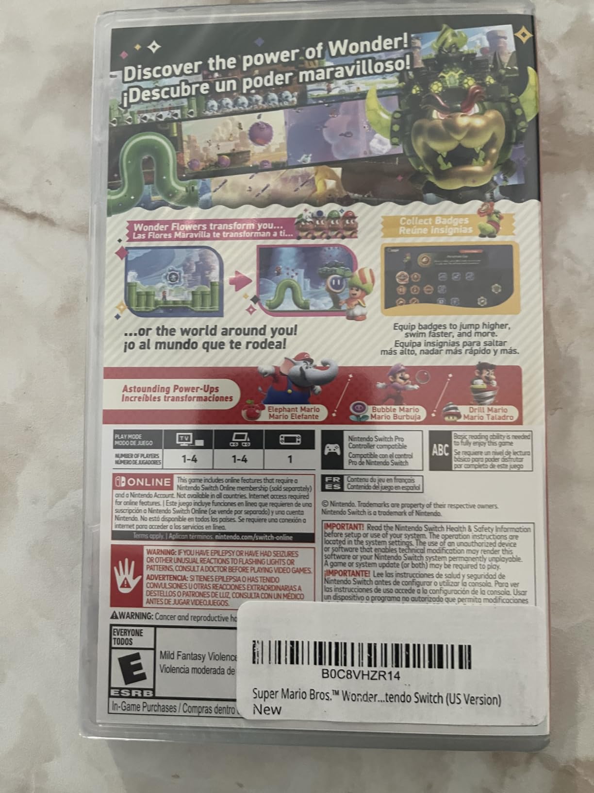 Super Mario Bros. Wonder - Nintendo Switch (US Version) customer photo 2