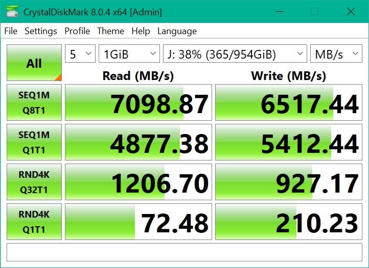 Lexar 1TB NM790 Internal NVMe SSD, 7400/6500 MB/s, M.2 2280, PCIe Gen 4x4 | Compatible w/ PS5, Gamers & Content Creators, PC & Laptops, SLC Cache, Single-Sided Design, LNM790X001T-RNNNU customer photo 1