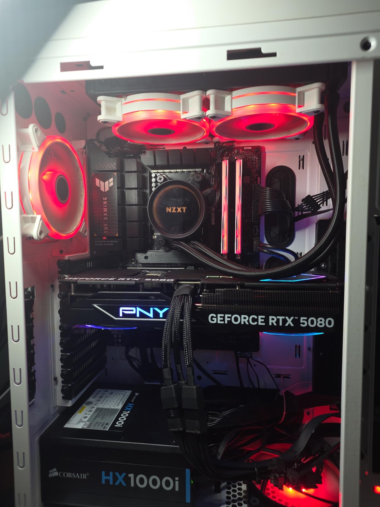 MUSETEX PC CASE ATX 6 PWM ARGB Fans Pre-Installed, Type-C Mid Tower Computer Case with Full-View Dual Tempered Glass, Gaming PC Case, Black (K2) customer photo 1