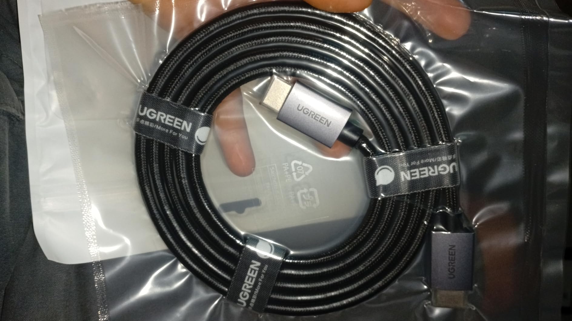 UGREEN 8K HDMI 2.1 Cable 48Gbps 6.6FT, Certified Ultra High Speed HDMI Cord customer photo 2