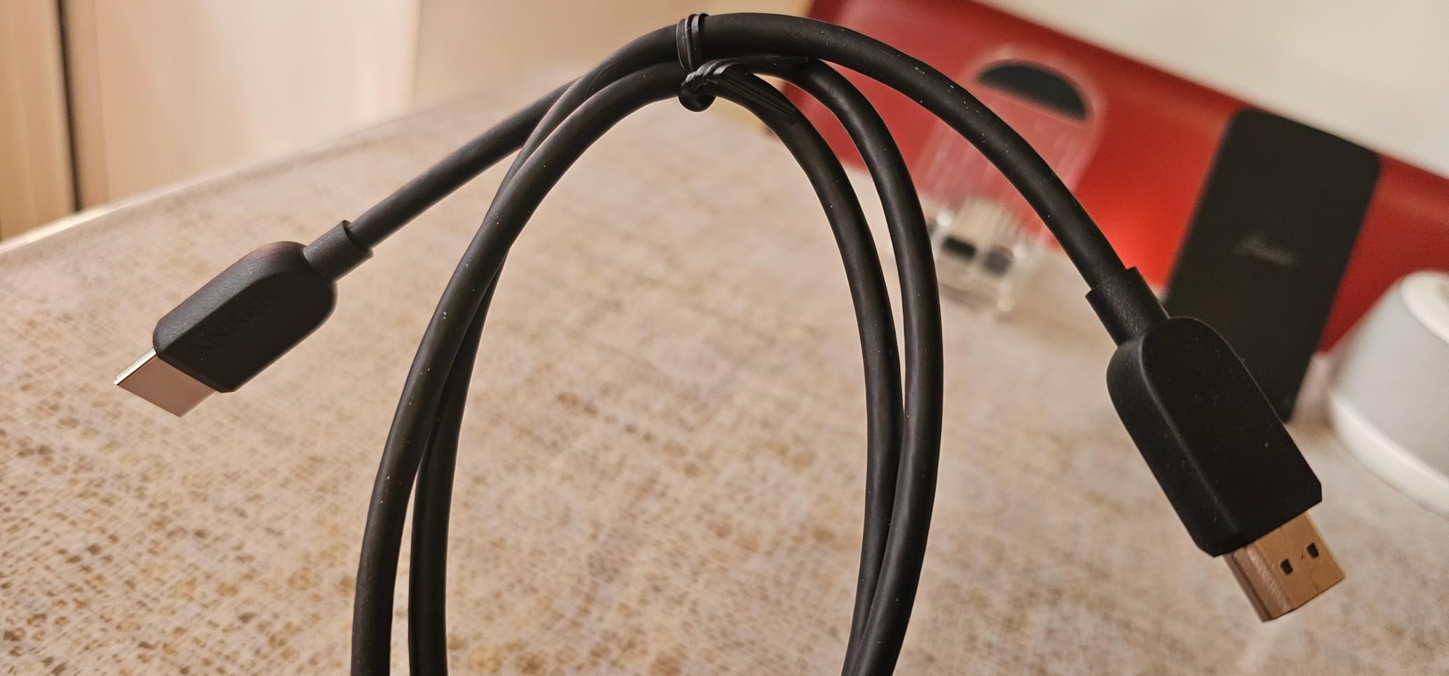 Anker HDMI Cable, Ultra HD HDMI to HDMI Cable with 8K@60Hz and 4K@120Hz | HDMI Cord 48 Gbps Certified Ultra High-Speed, Compatible with PlayStation 5, Xbox, Samsung TVs and More, 10ft customer photo 2