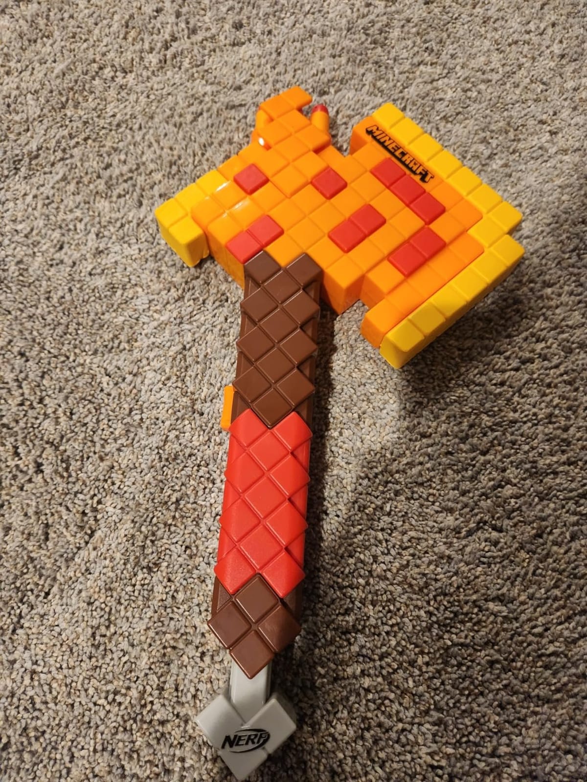 NERF Minecraft Firebrand, Dart Blasting Axe with 6 Elite Foam Darts customer photo 1