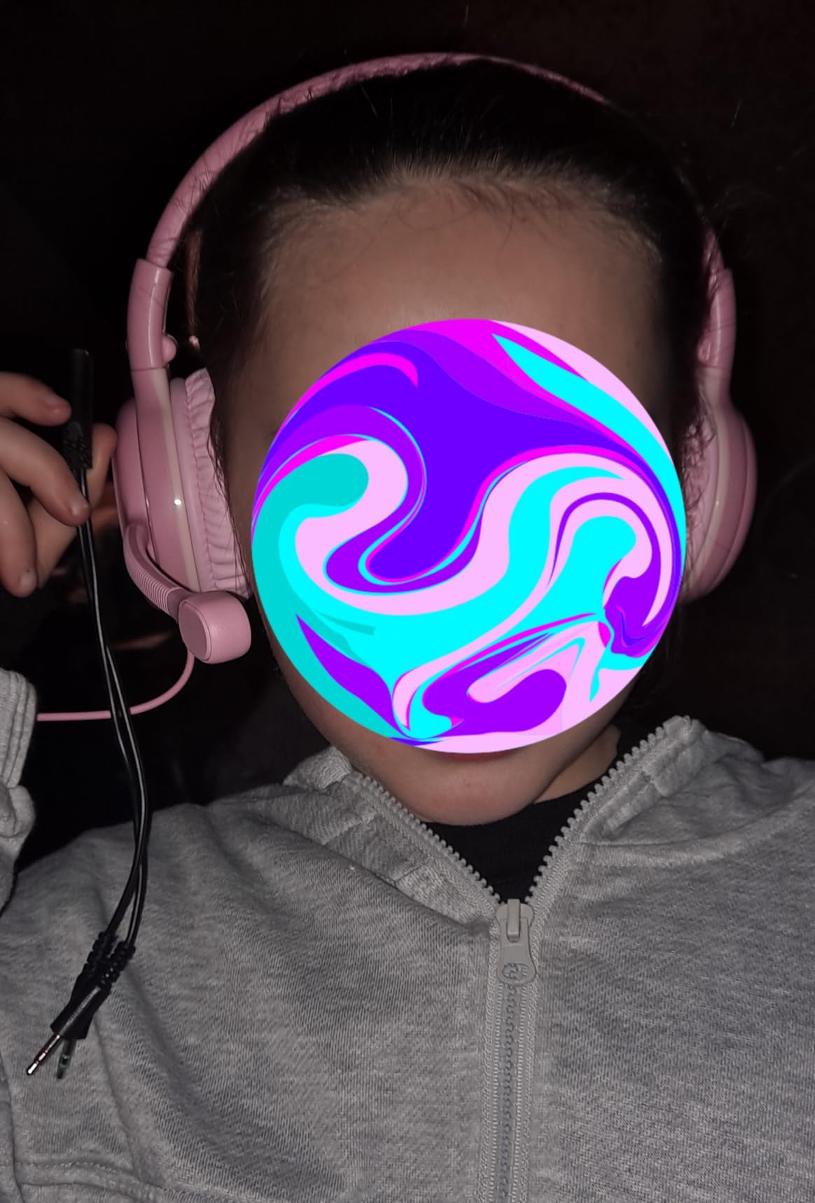SIMOLIO Kids-Headphones with Microphone for School, 75/85/94 dB Wired Headphones with Boom Mic for iPad, PC, Laptop, Gaming, On Ear Pink Stereo Corded Headsets for Girls, Children, Teens, Students customer photo 1