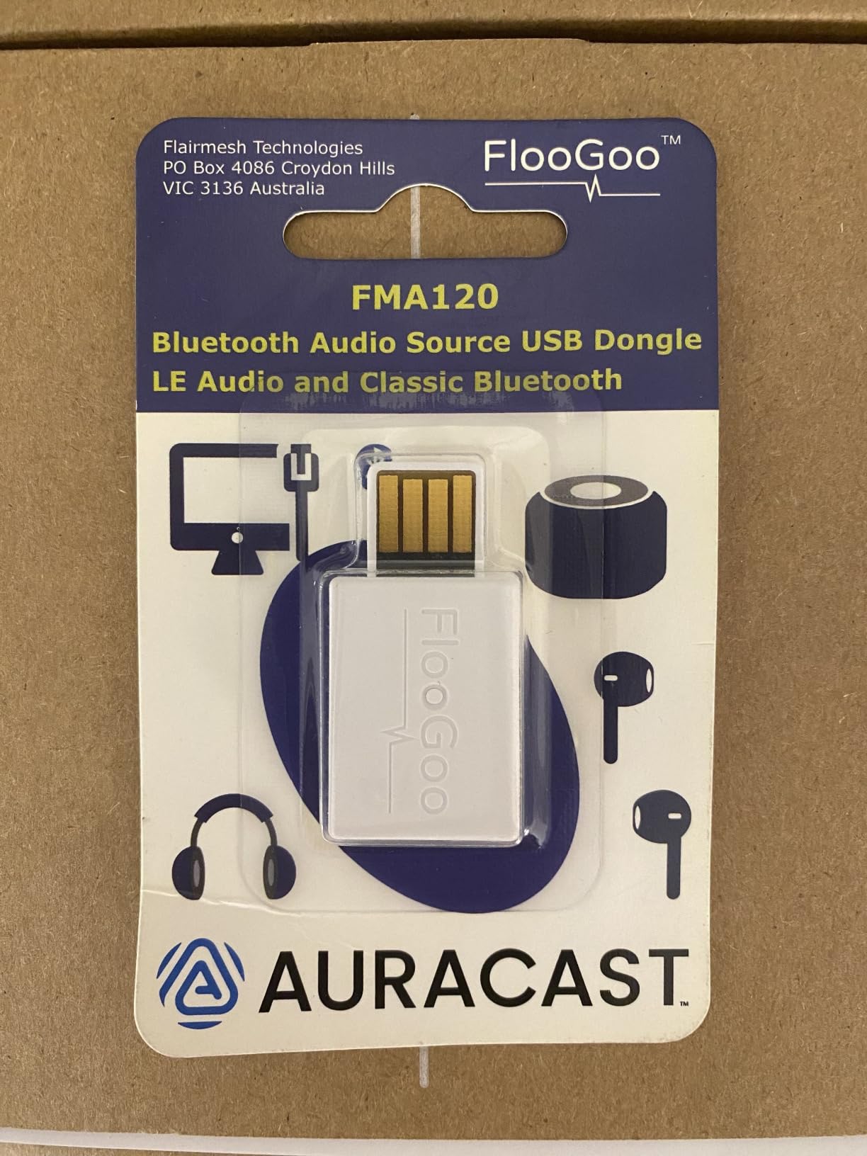 FMA120 LE Audio Bluetooth Adapter for Phone, PC & Console - Low Latency Gaming, Teams/Zoom Mic Support, Auracast TX/RX/Relay, Hearing Aid Compatible, aptX Lossless customer photo 2