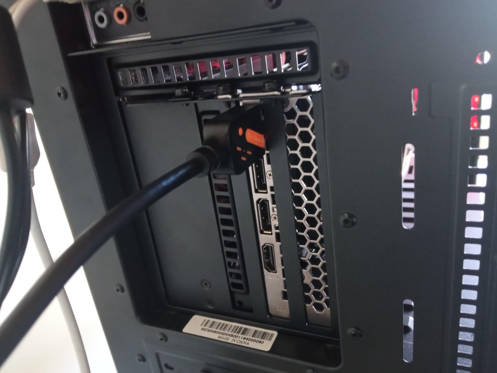 EZDIY-FAB Shield Vertical GPU Mount, 115mm PCIe 4.0 Riser Cable, Black | Dual-Lock Structure, Heavy GPU Support, 7 Full-Open Slots, 90 Degree Angle Connector customer photo 1