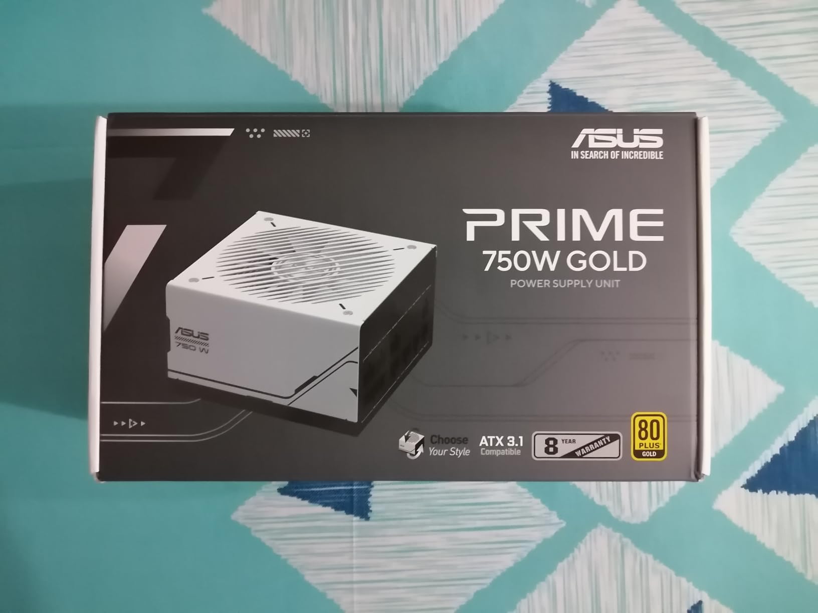 ASUS Prime 750W Gold (750 Watt, ATX 3.0 Compatible, Fully Modular Power Supply, 80+ Gold Certified, Dual Ball Bearings, Two Color Options in One, 8-Year Warranty) customer photo 1