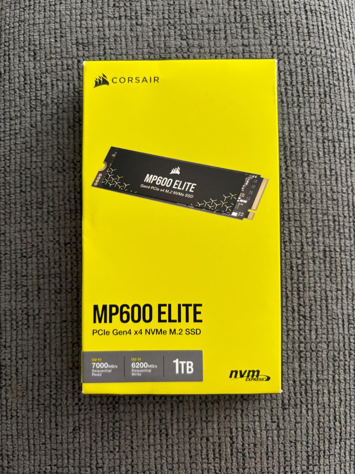 Corsair MP600 Elite 1TB M.2 PCIe Gen4 x4 NVMe SSD - M.2 2280 - Up to 7,000MB/sec Sequential Read - High-Density 3D TLC NAND - Black customer photo 2