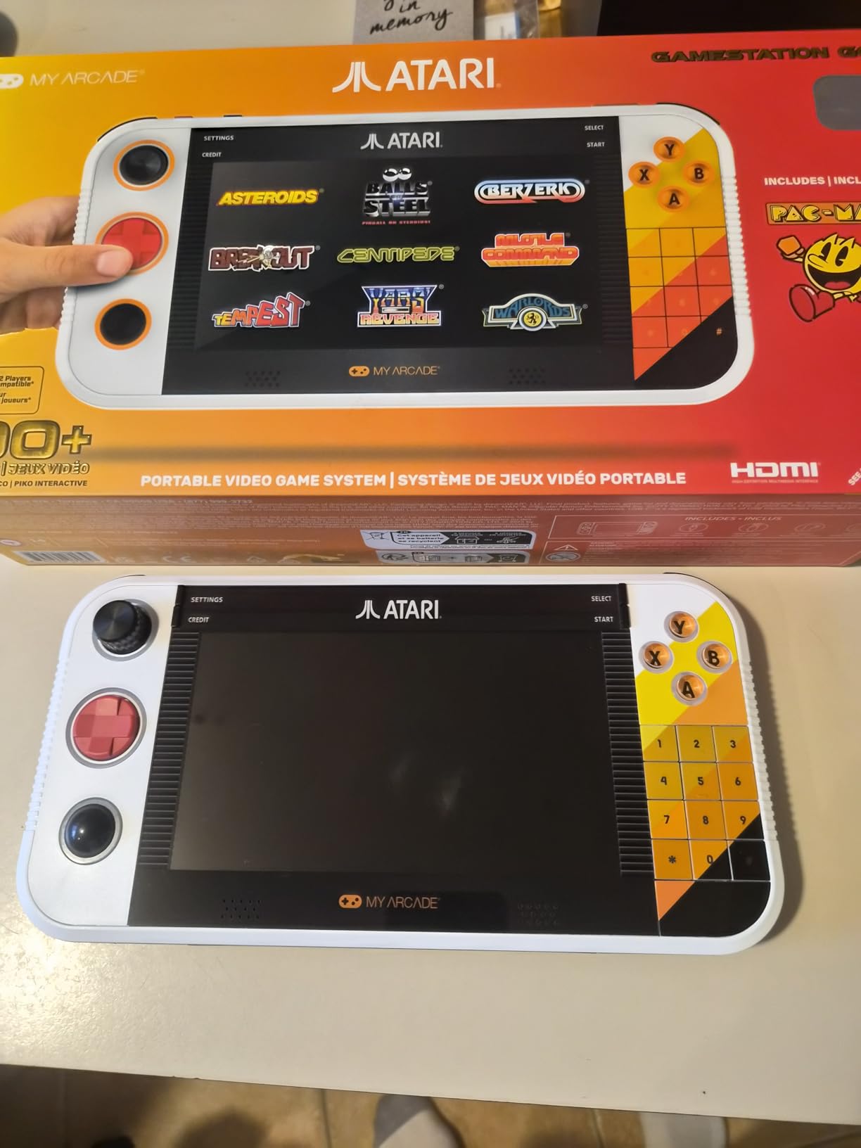 My Arcade Atari Gamestation Go: 200+ Preloaded Retro Games, Includes PACMAN customer photo 2