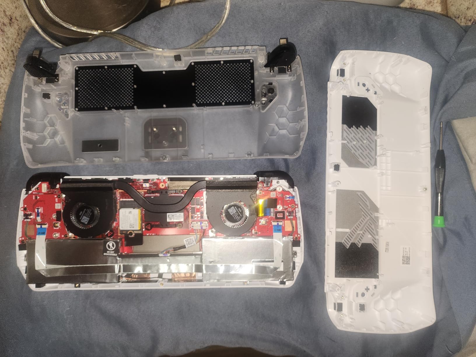 Cooling Modcase for ROG Ally, Back Plate Accessories, Heat Management Shell Case Compatible with ROG Ally, Easy Installation Cover with Foldable Kickstand, and Custom Nameplate (Translucent) customer photo 1