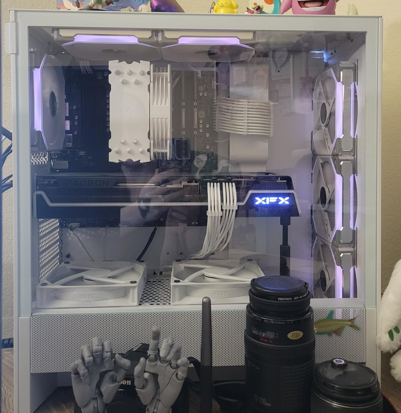 NZXT H5 Flow 2024 - Compact ATX Mid-Tower PC Gaming Case - High Airflow - 2 x 120mm Fans Included - 360mm Front & 240mm Top Radiator Support - Cable Management System - Tempered Glass - Black customer photo 1