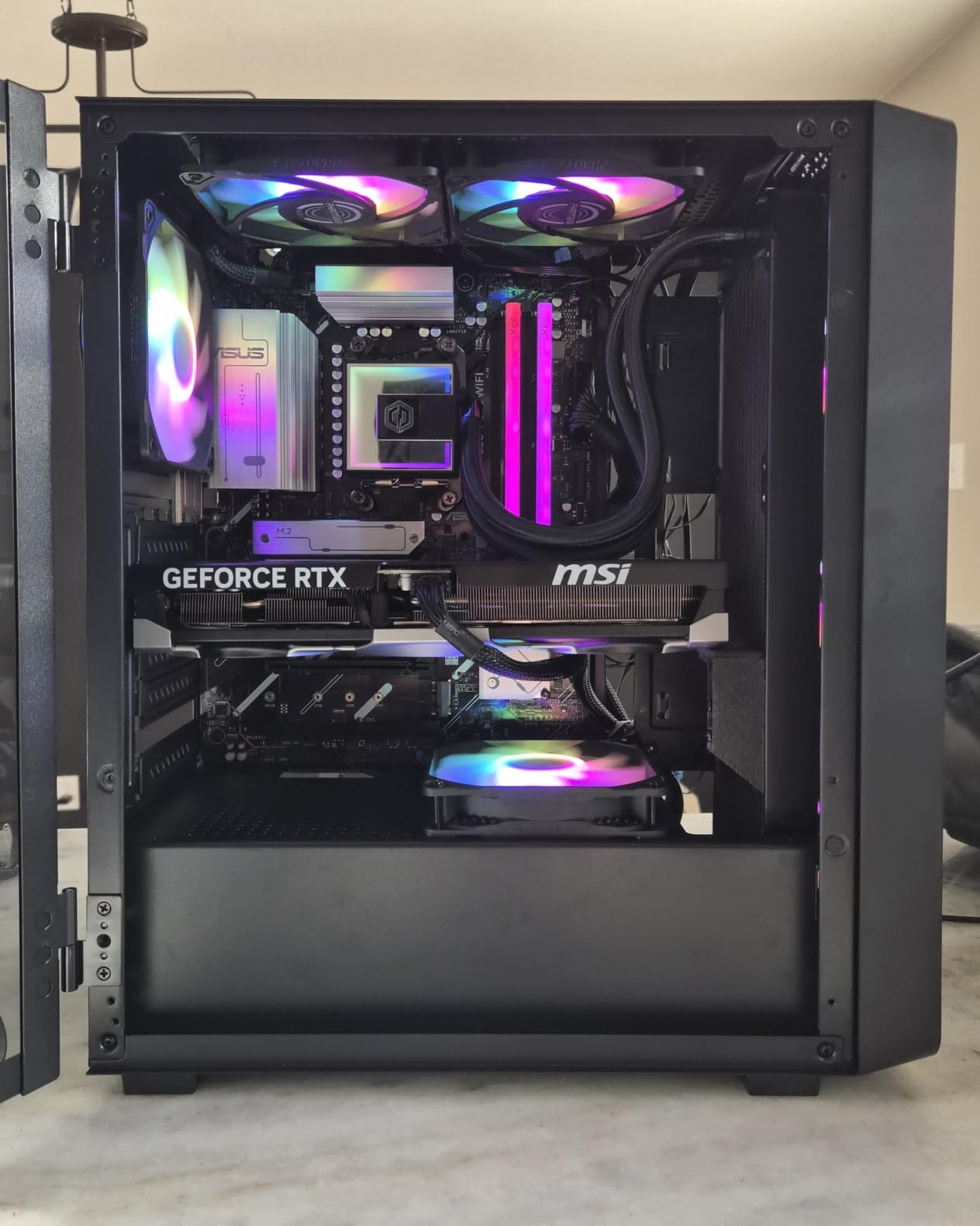 DARKROCK EC2 ATX Mid Tower Gaming Computer PC Case, Type-C Ready | Supports 50 Series Graphics Cards, Tempered Glass Side Panel, up to 8 x 120mm Fans & 360mm Radiator customer photo 1