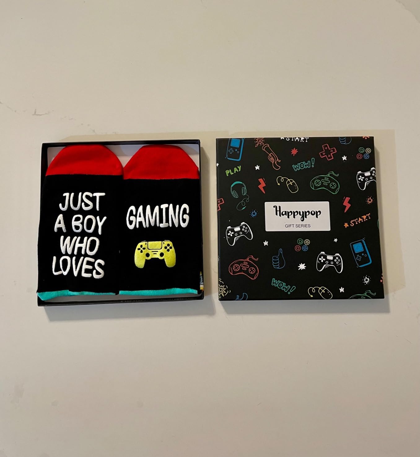 Gamer Gifts for Teens Boys - Sports and Gaming Socks for Kids Aged 4-18, Stocking Stuffers customer photo 2