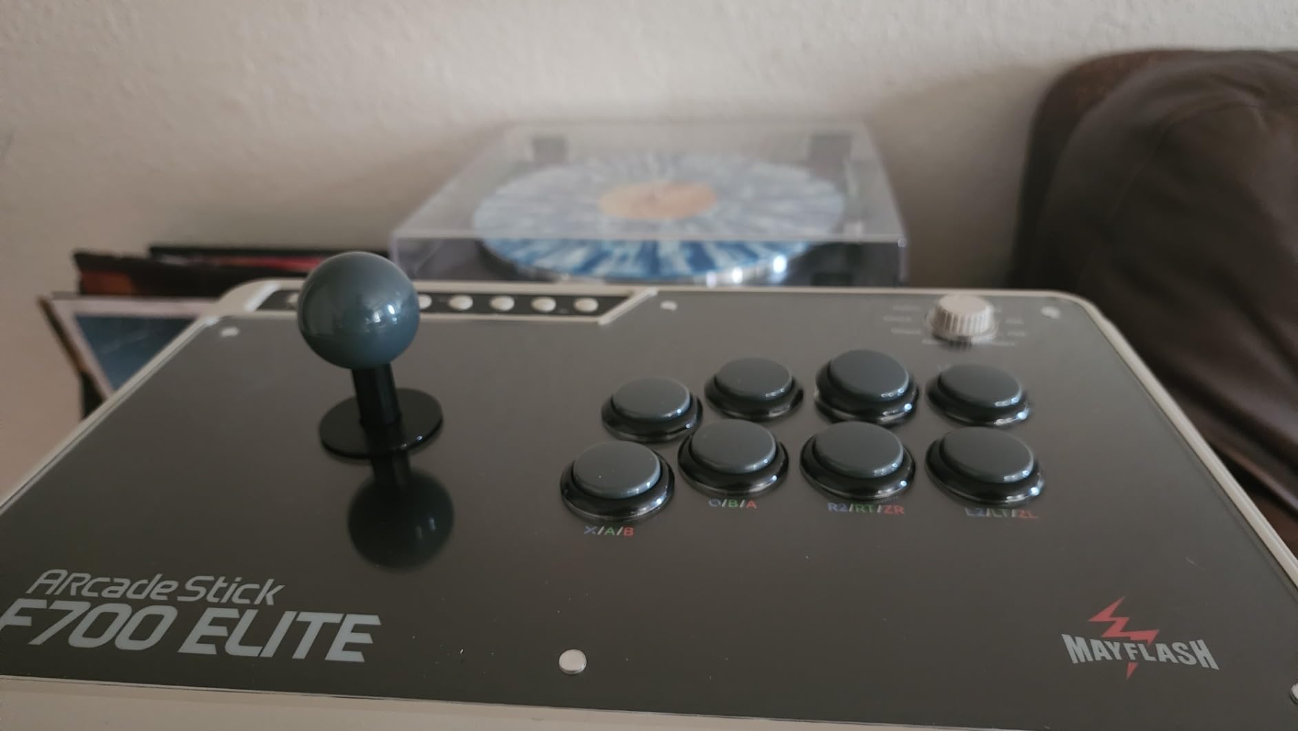 MAYFLASH Arcade Stick F700 Elite with Sanwa buttons and joystick for PS5, PS4, Switch/Switch 2, Windows, Apple, Android and more. Fighting Stick Support Wireless Bluetooth, 2.4G and Wired Connection customer photo 2