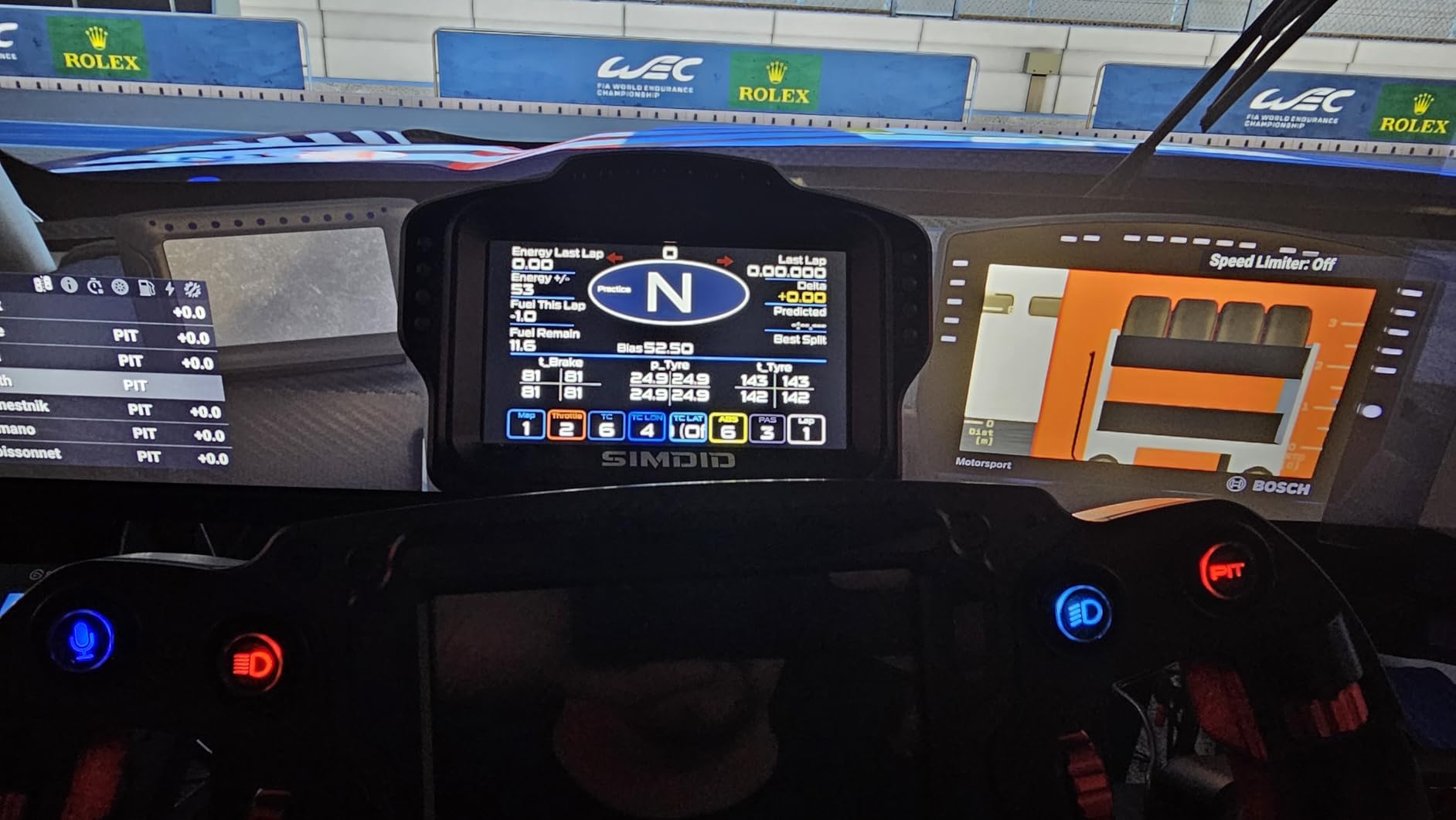 DV480 Pro V5 SimRacing Dashboard-DDU-Display Sim Racing Dash with 5