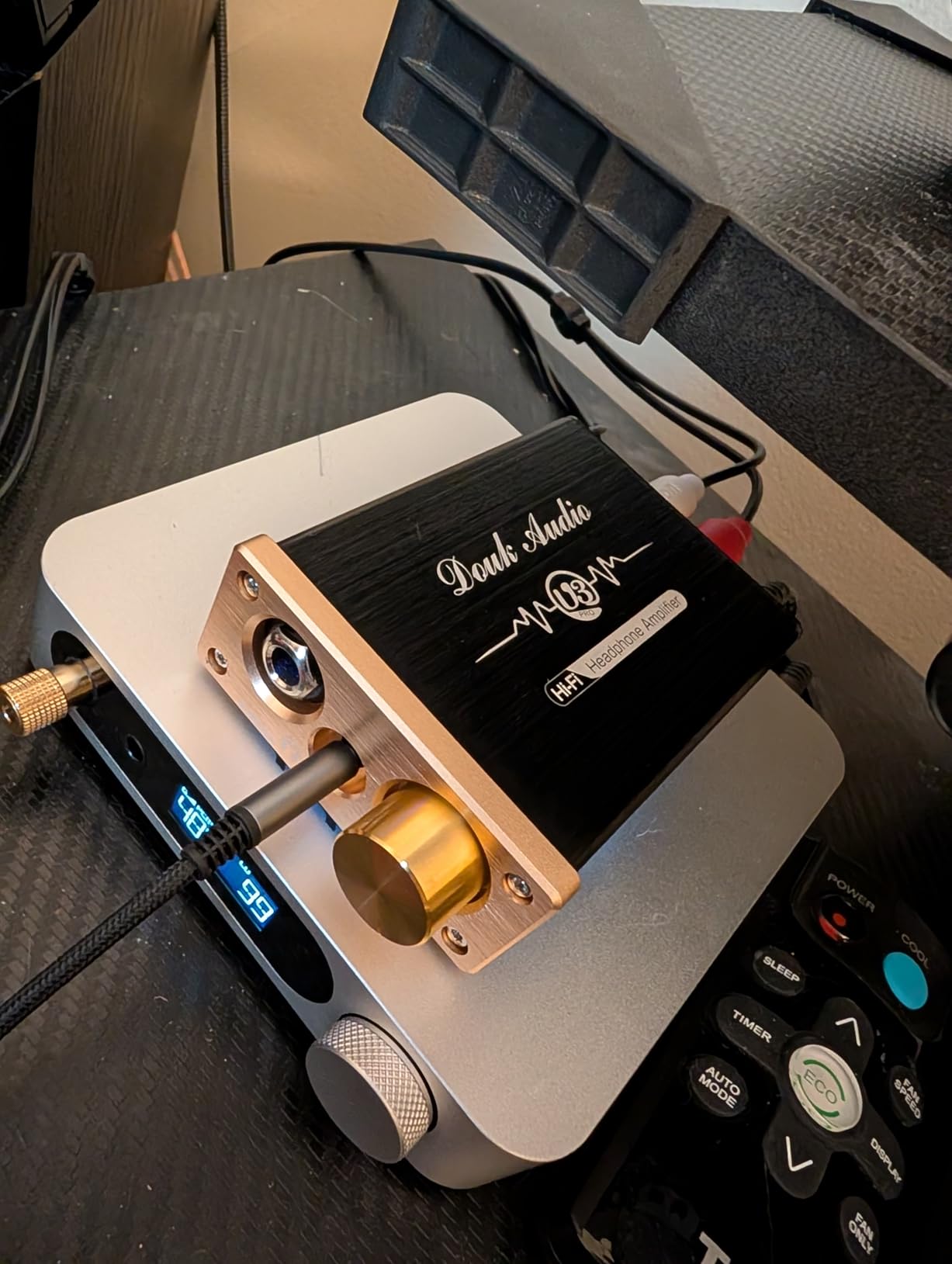 Douk Audio U3 PRO HiFi Mini Class A Headphone Amplifier - High-Power Desktop Amp for 18-600 ohm Headphones, 1500mW Output, 3.5mm & 6.35mm Jacks, DC 5V customer photo 1