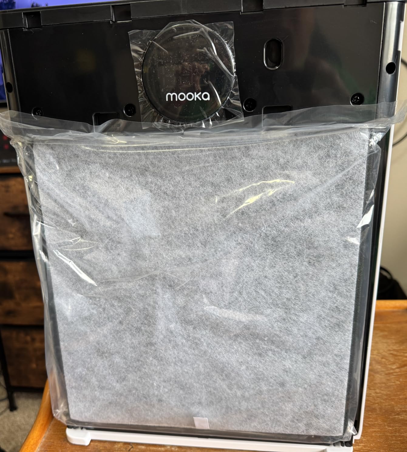 Air Purifiers for Home Large Room up to 2200sq.ft, MOOKA Air purifier for Home Pets with Washable Filter, PM 2.5 Display Air Quality Sensor Air Cleaner for Bedroom, Dorm room, Pets, Office PR1 (White) | Pet Mode Air purifier with 26db Quiet HEPA Sleep Mode, AQI Display, Air Cleaner for Pets Hair Dander, Smoke, Odors, Pollen customer photo 2