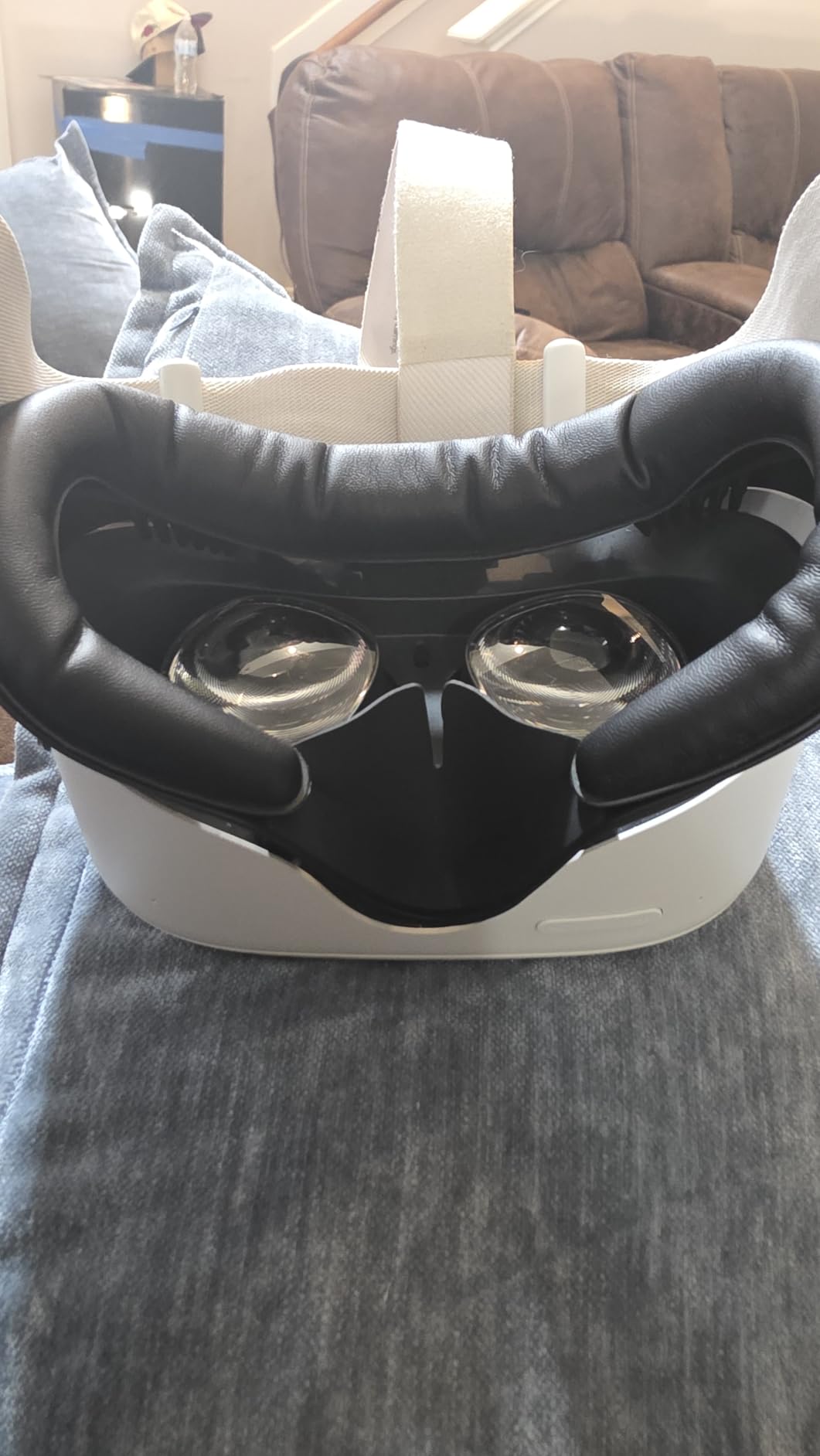 Face Cushion Pad for Meta Quest 2 VR Facial Interface Replacement PU Leather Foam for Oculus Quest 2 Vr Cover customer photo 2