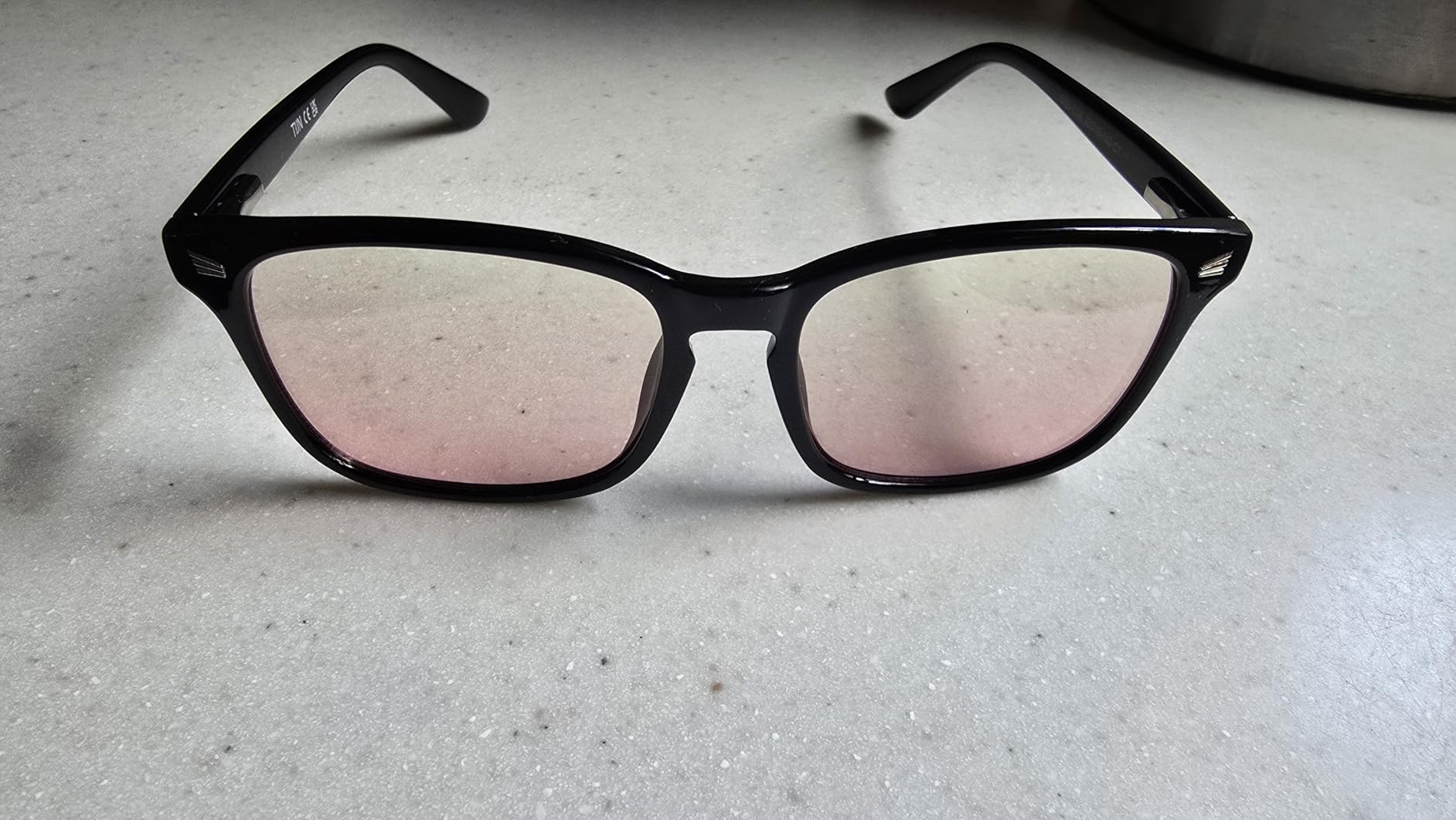 TIJN Sleep Glasses with Blue Green Light Blocking, Red Light Lens for Computer Gaming, Screen Fatigue & UV Protection customer photo 1