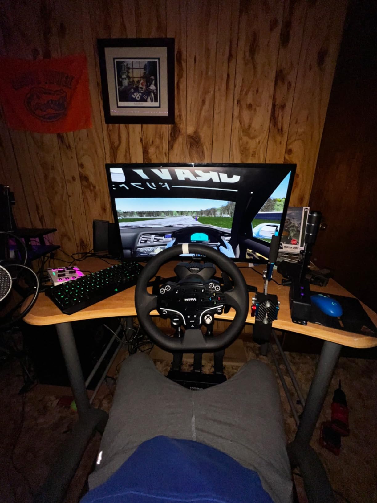 MOZA SGP Sequential Shifter Sim Racing Joystick, Black | All Metal Construction, Versatile Multi-Functional Handle, Non-Contact Hall Sensor, Dynamic RGB Backlit Mechanical Buttons customer photo 1