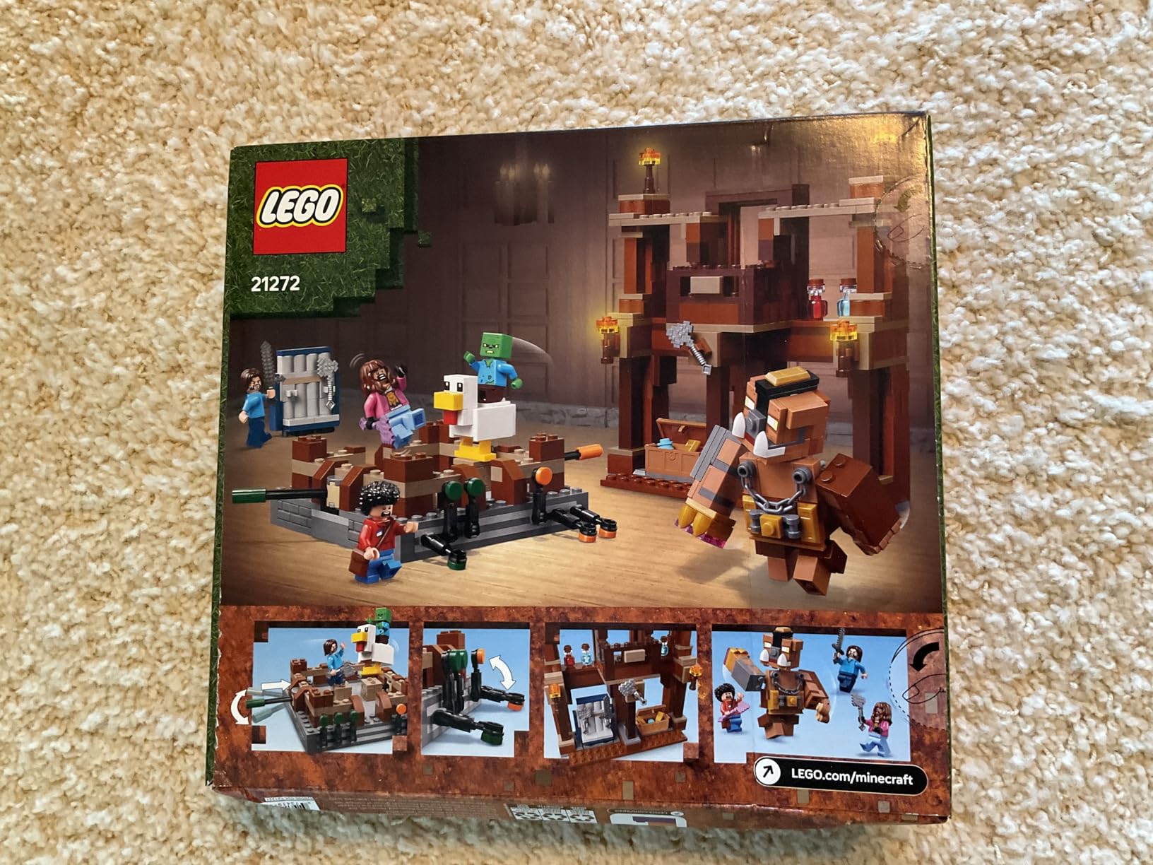 LEGO Minecraft Woodland Mansion Fighting Ring - Building Toy for Kids Age 10+ - Includes Steve, Garrett, & Henry Minecraft Figures, Plus a Chicken Jockey & More - Birthday Gift Idea for Fans - 21272 customer photo 2