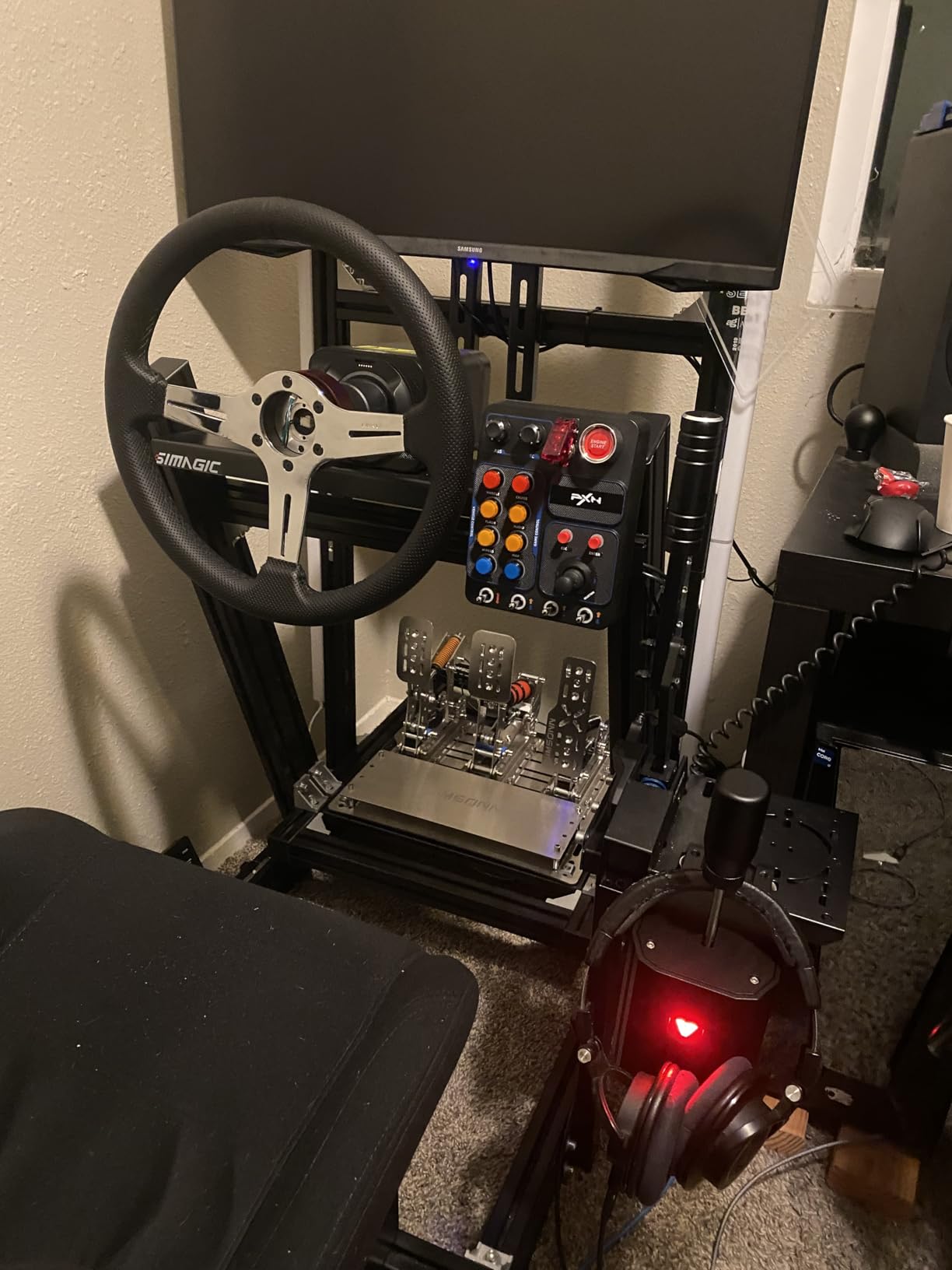 PXN CB1 Sim Racing Button Box for PC, 19 Controls (9 Input Types) | Up to 30 Programmable Functions, RGB Backlit Simulator Control Panel for Racing, Truck & Farming Simulators customer photo 1