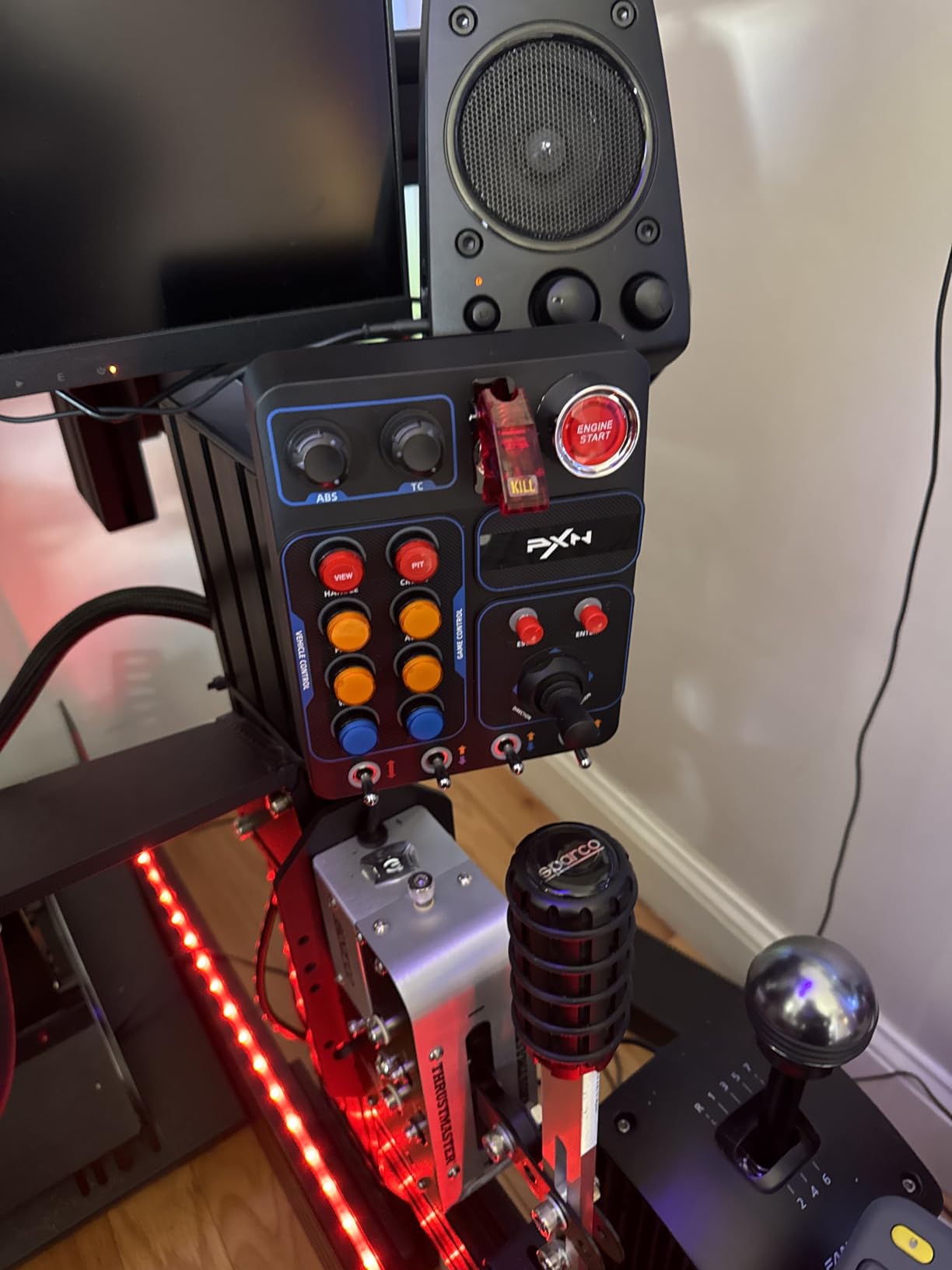 PXN CB1 Sim Racing Button Box for PC, 19 Controls (9 Input Types) | Up to 30 Programmable Functions, RGB Backlit Simulator Control Panel for Racing, Truck & Farming Simulators customer photo 2