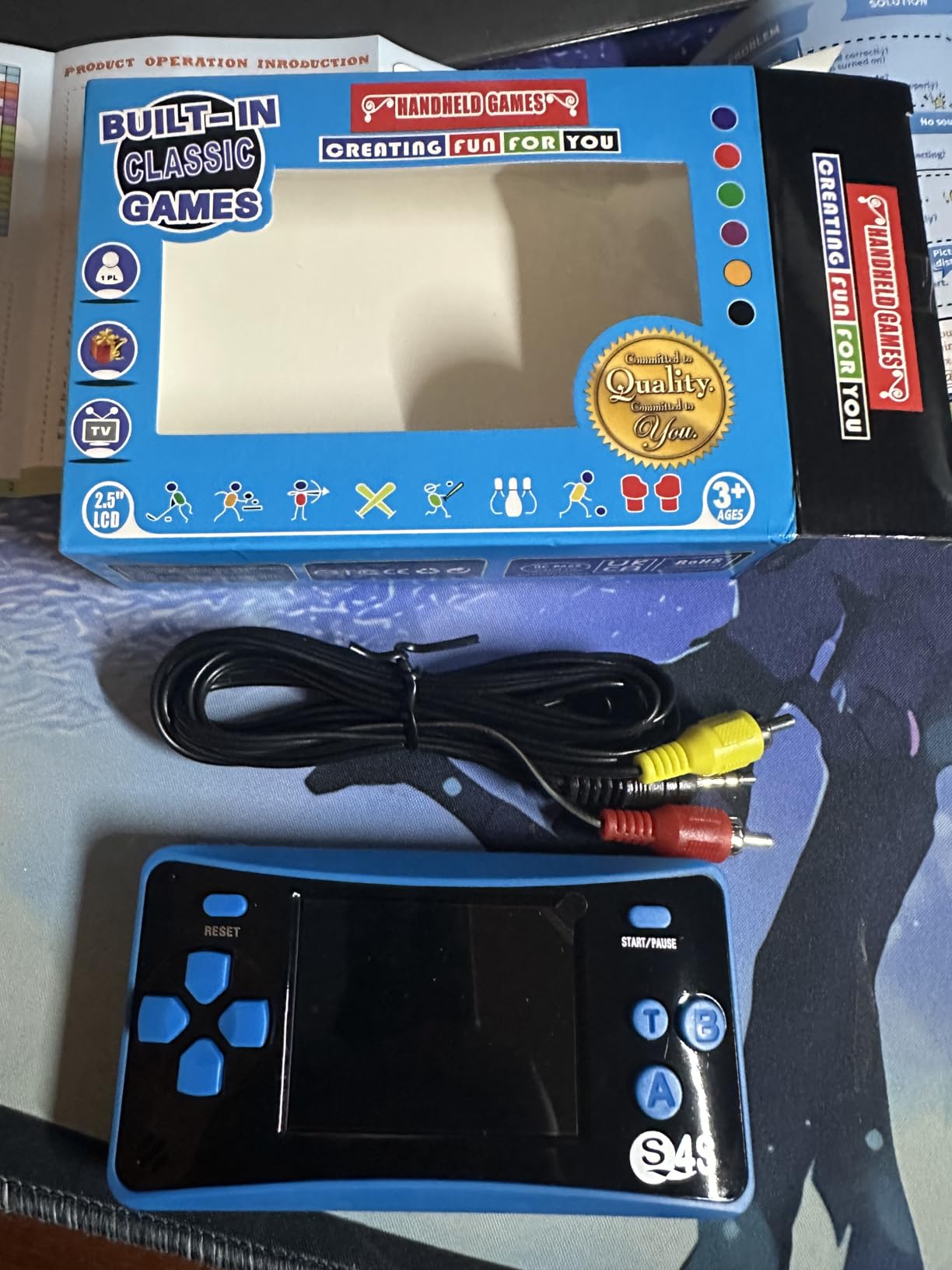 Handheld Game for Kids Ages 4-10, 2025 Upgraded, 142 Classic Mini Games, TV Output, 2.5