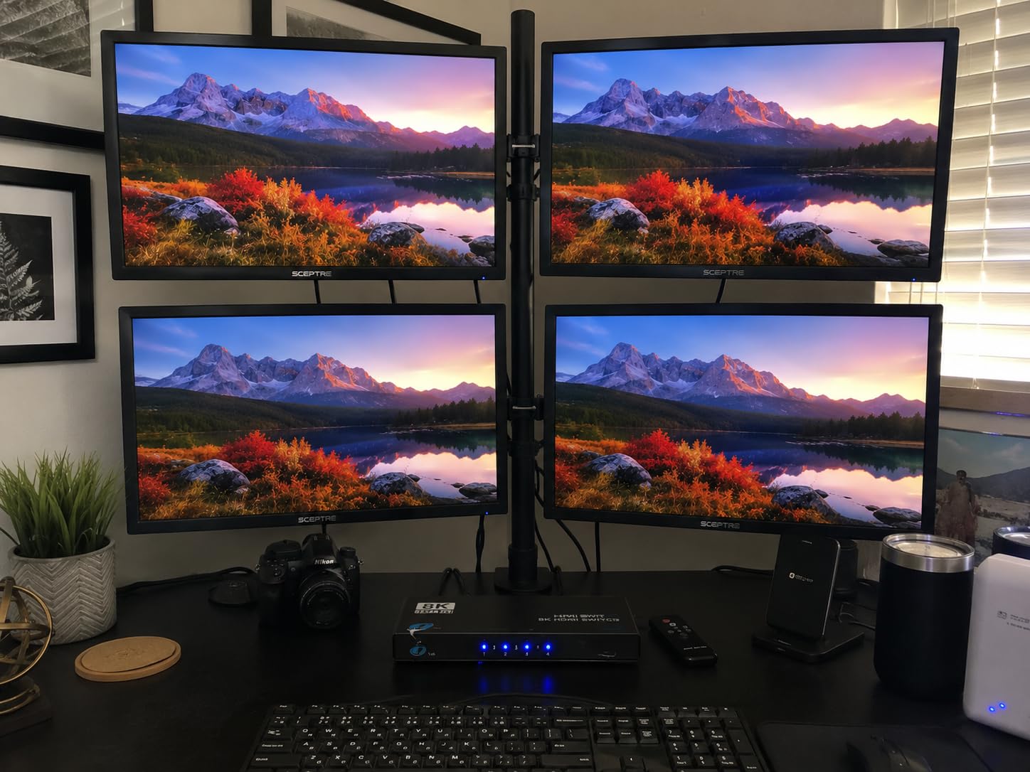 HDMI 2.1 Switch 4 in 1 Out 8K 60Hz 4K 120Hz for PS5 Xbox Apple TV | HDCP 2.3 Dolby Atmos 48Gbps, PC Roku Projector customer photo 1