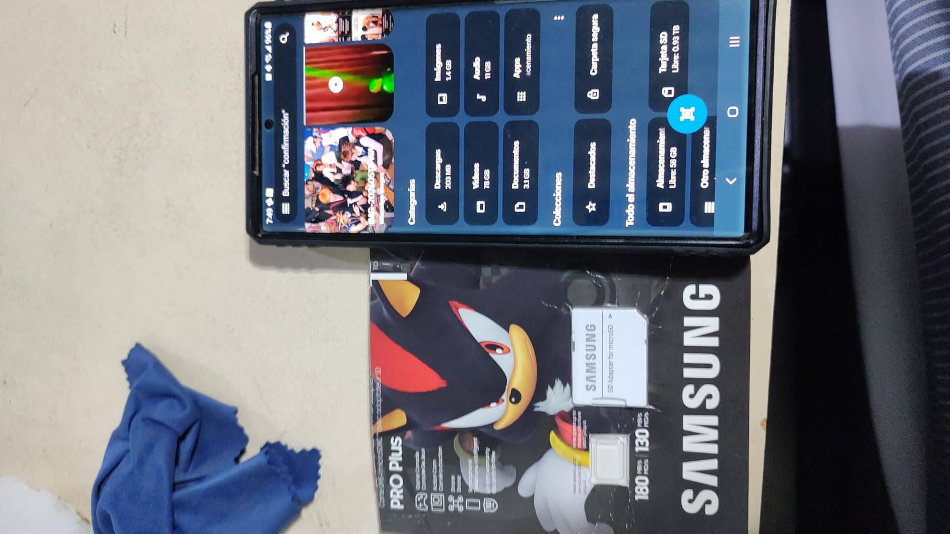 Samsung PRO Plus Sonic The Hedgehog 1TB microSDXC + Adapter, Up to 180MB/s, UHS-I, C10, U3, V30, A2 - MB-MD1T0SA/LC1 customer photo 1