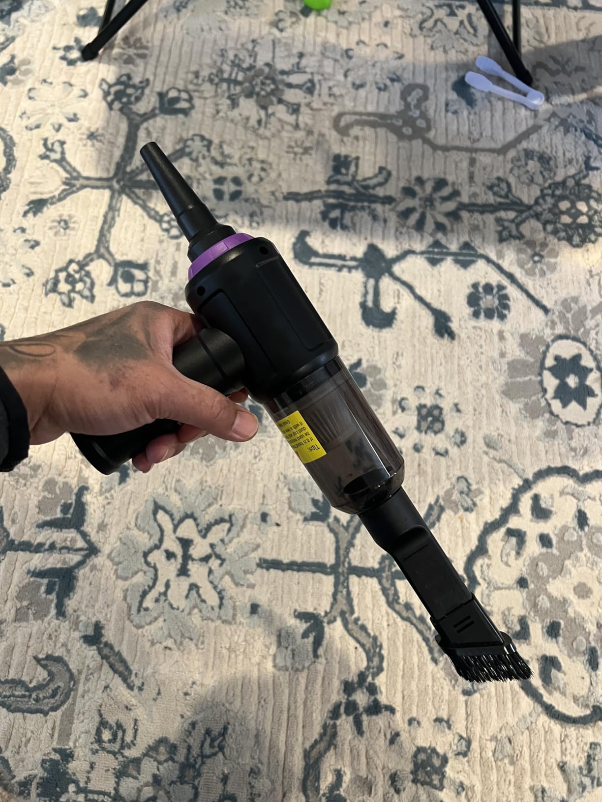 Meudeen 14500 Pa Computer Vacuum Cleaner Mini & 110000RPM Compressed Air Duster for Keyboard Cleaning customer photo 2