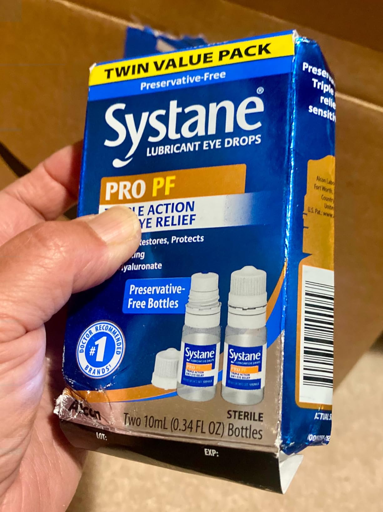 Systane PRO Preservative Free 12 Hour Dry Eye Relief, 0.33 Fl Oz, 2 Pack customer photo 1