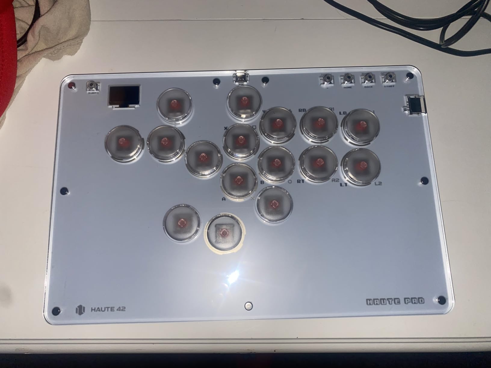 Haute42 T16 Pro Leverless Arcade Stick, Hot-Swap 16-Key Controller (Black) | Custom RGB, Turbo Functions & SOCD Supported, Compatible with PC/Ps3/Ps4/Switch/Steam Game Keyboard customer photo 2