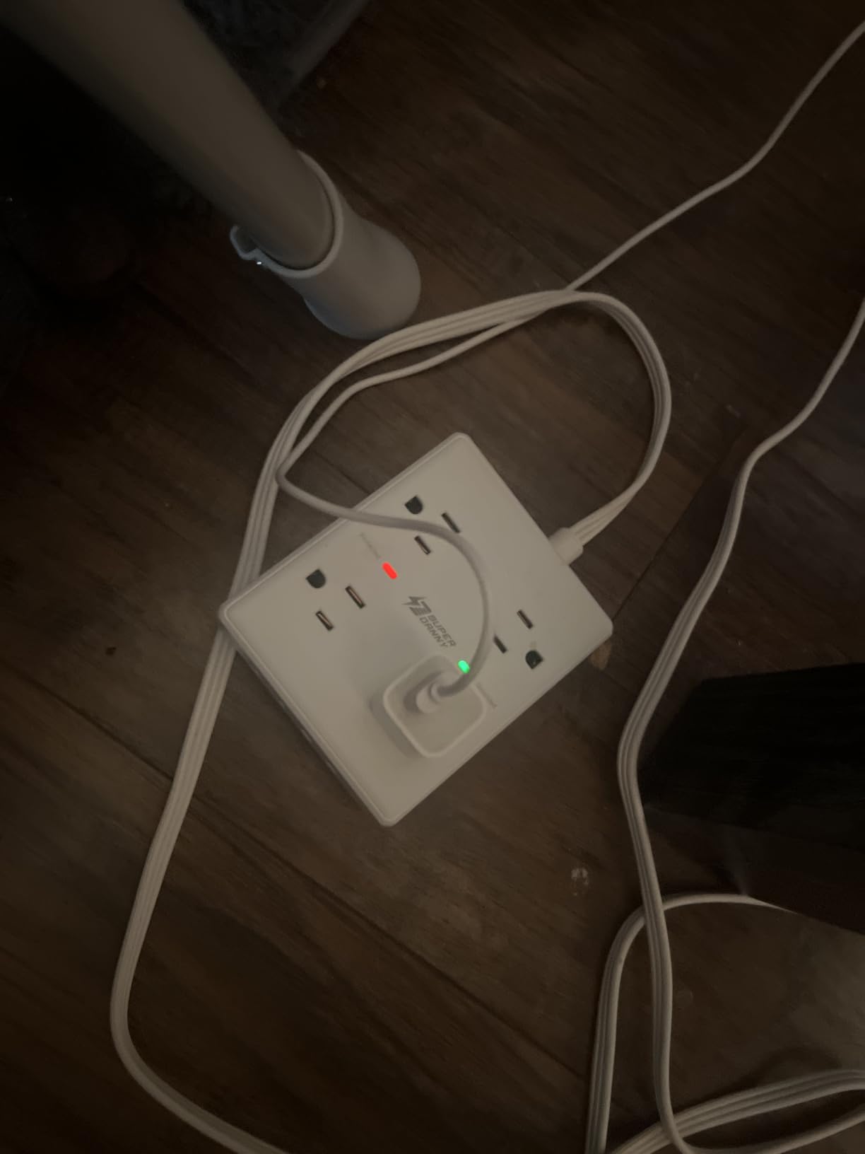 SUPERDANNY Extension Cord, Flat Plug Surge Protector Power Strip, 10Ft | 8 AC & 4 USB Ports (2 USB C), Surge Protector with 1050J, Desk Charging Station for Home Office, College Dorm Room Essentials customer photo 2