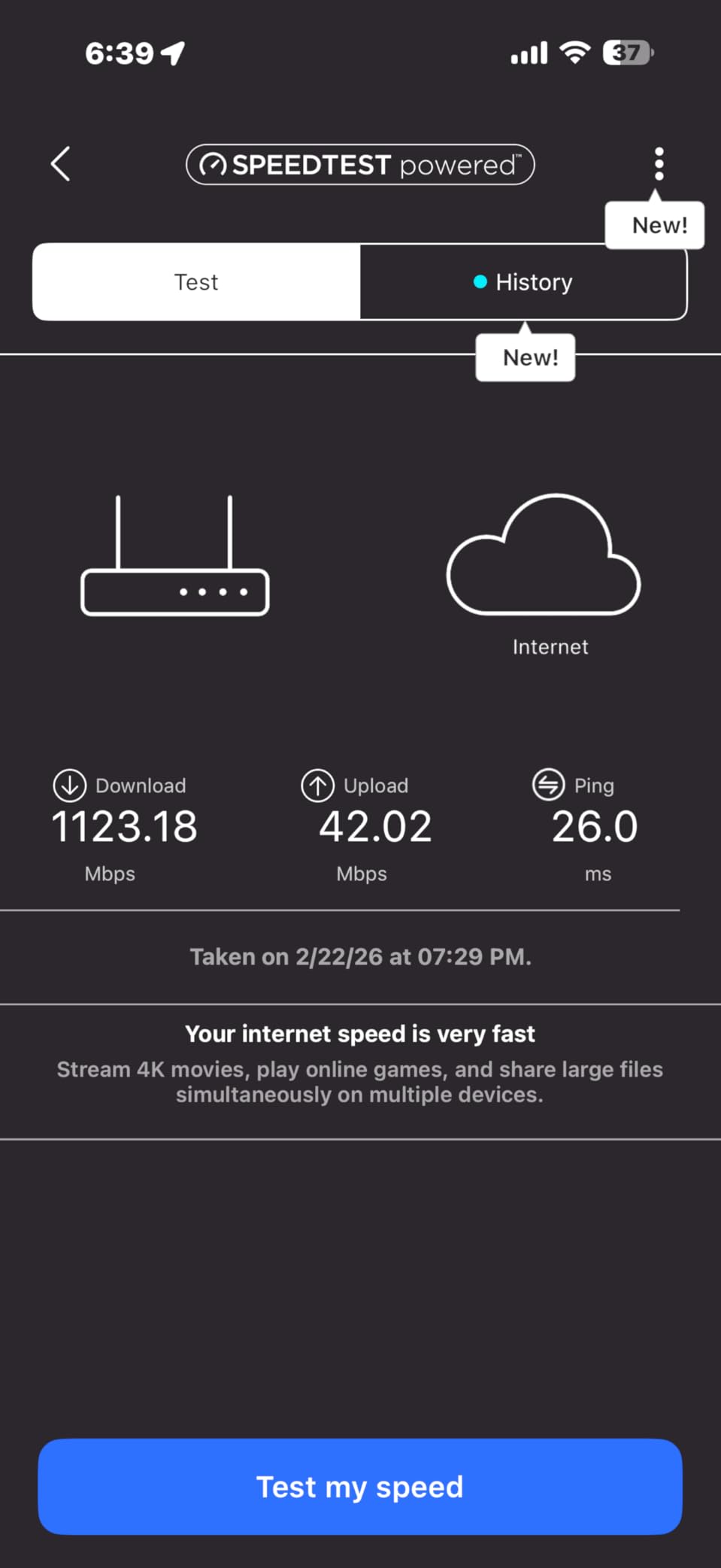 NETGEAR Nighthawk Dual-Band WiFi 7 Router (RS140) - BE5000, up to 5.0 Gbps, 2,250 sq. ft., 80 Devices customer photo 1