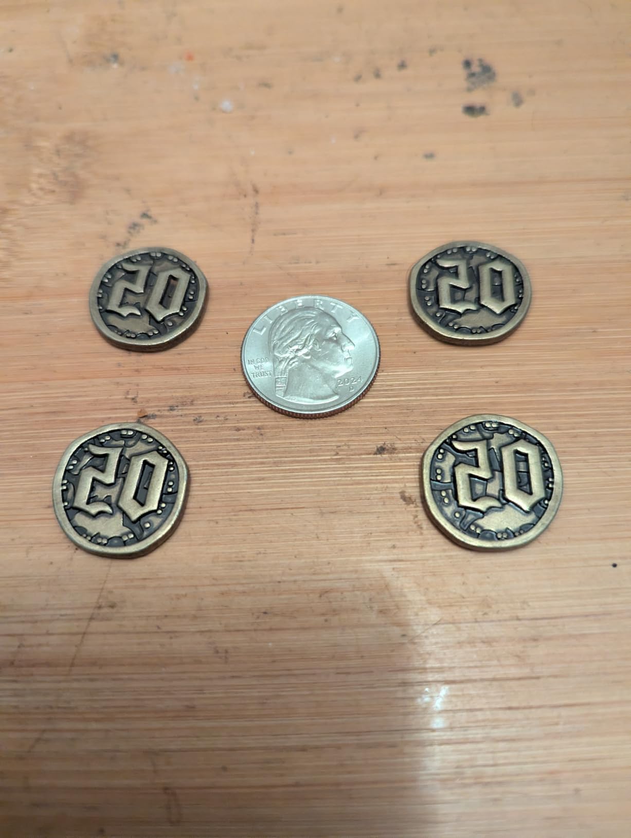 Metal Coins for Board Games, 50 PCS Mixed Set, Game Coins for RPG Tabletop customer photo 1
