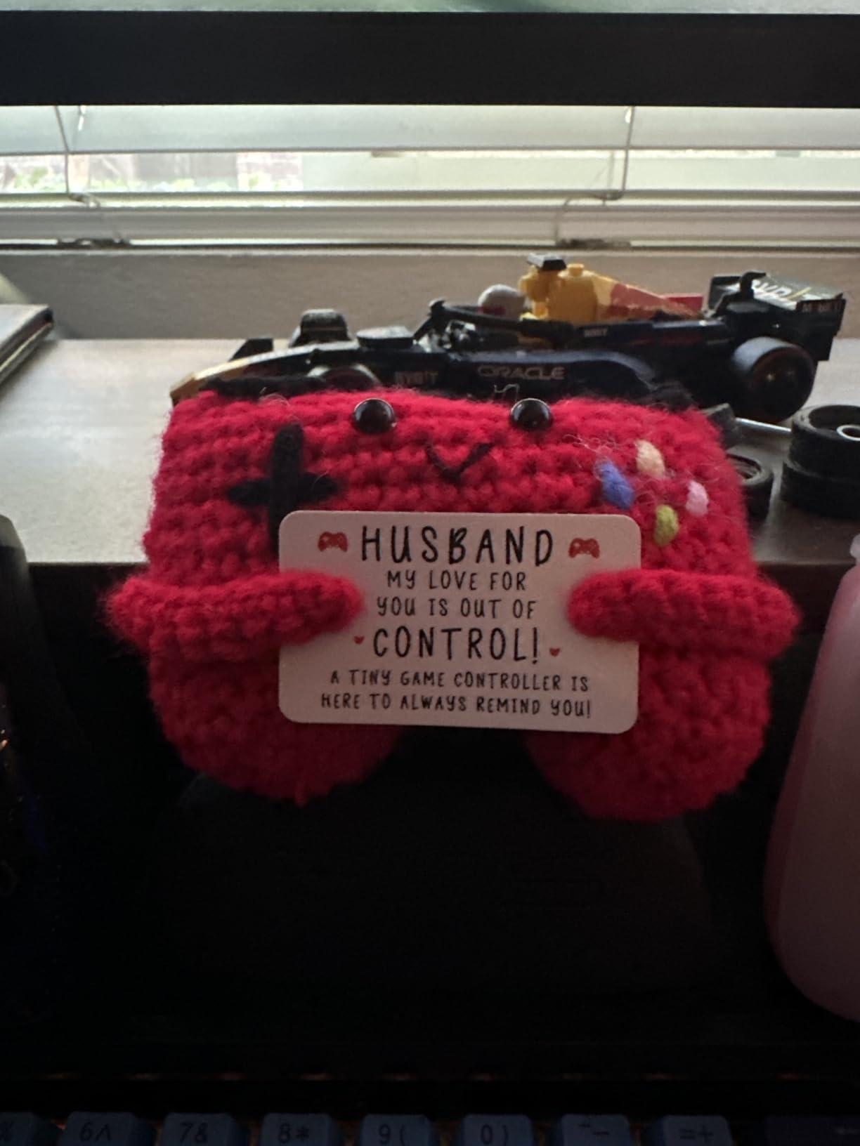 Gamer Gifts for Teen Boy, Positive Crochet Controller Gifts for Son Boyfriend Birthday, Gamer Gift for Teenage Boy, Boy Room Decor, Gaming Accessories for Kids Christmas customer photo 1