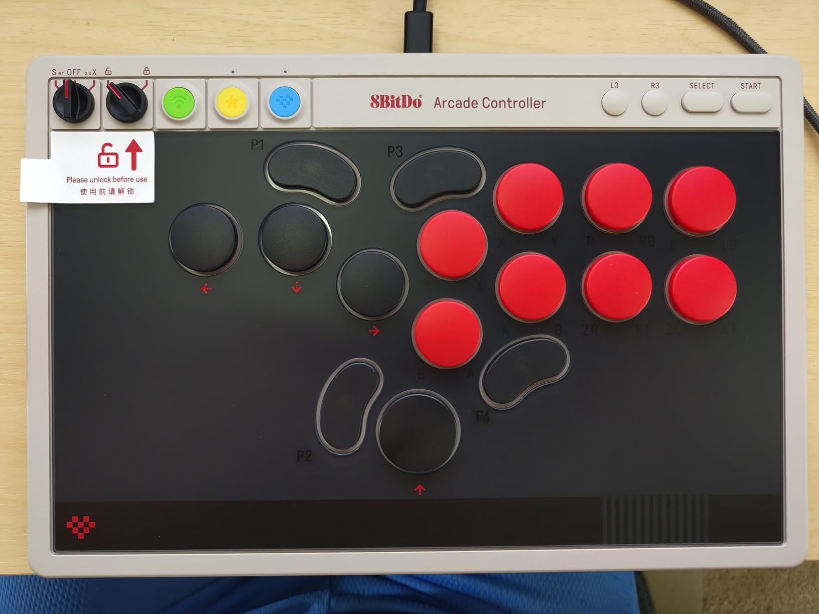 8BitDo All-Button Arcade Controller for Switch/Switch 2 & Windows - Bluetooth, 2.4G, Wired Connectivity, Low-profile Mechanical Switches, 4 Programmable Buttons, Hot-swappable PCB customer photo 1