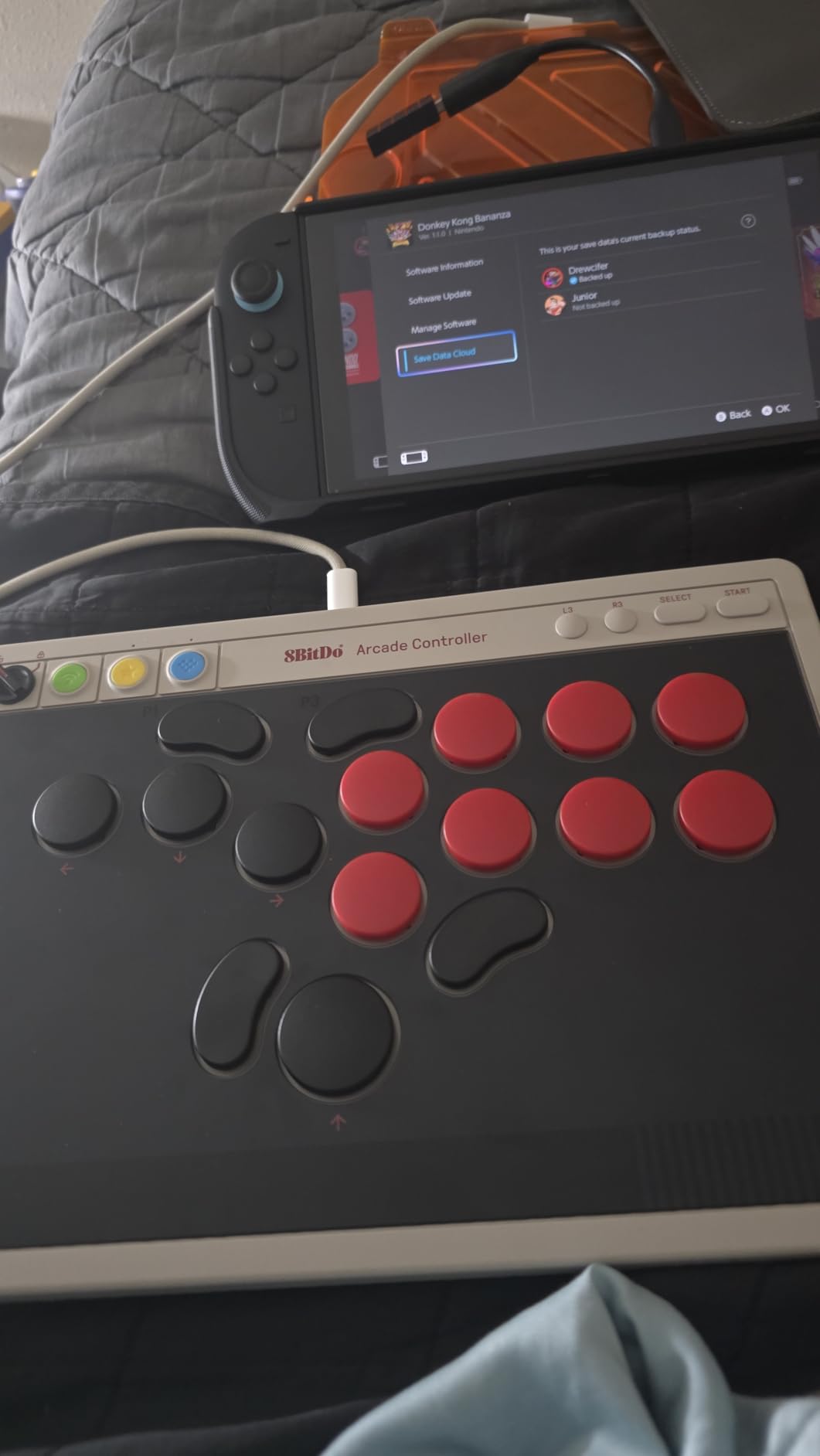 8BitDo All-Button Arcade Controller for Switch/Switch 2 & Windows - Bluetooth, 2.4G, Wired Connectivity, Low-profile Mechanical Switches, 4 Programmable Buttons, Hot-swappable PCB customer photo 2