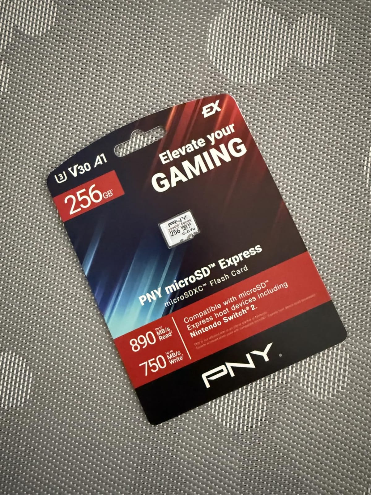 PNY microSD™ Express 256GB UHS-I U3 V30 A1 microSDXC Flash Memory Card, up to 890 Read & up to 750 Write, Compatible with Nintendo Switch 2 customer photo 2