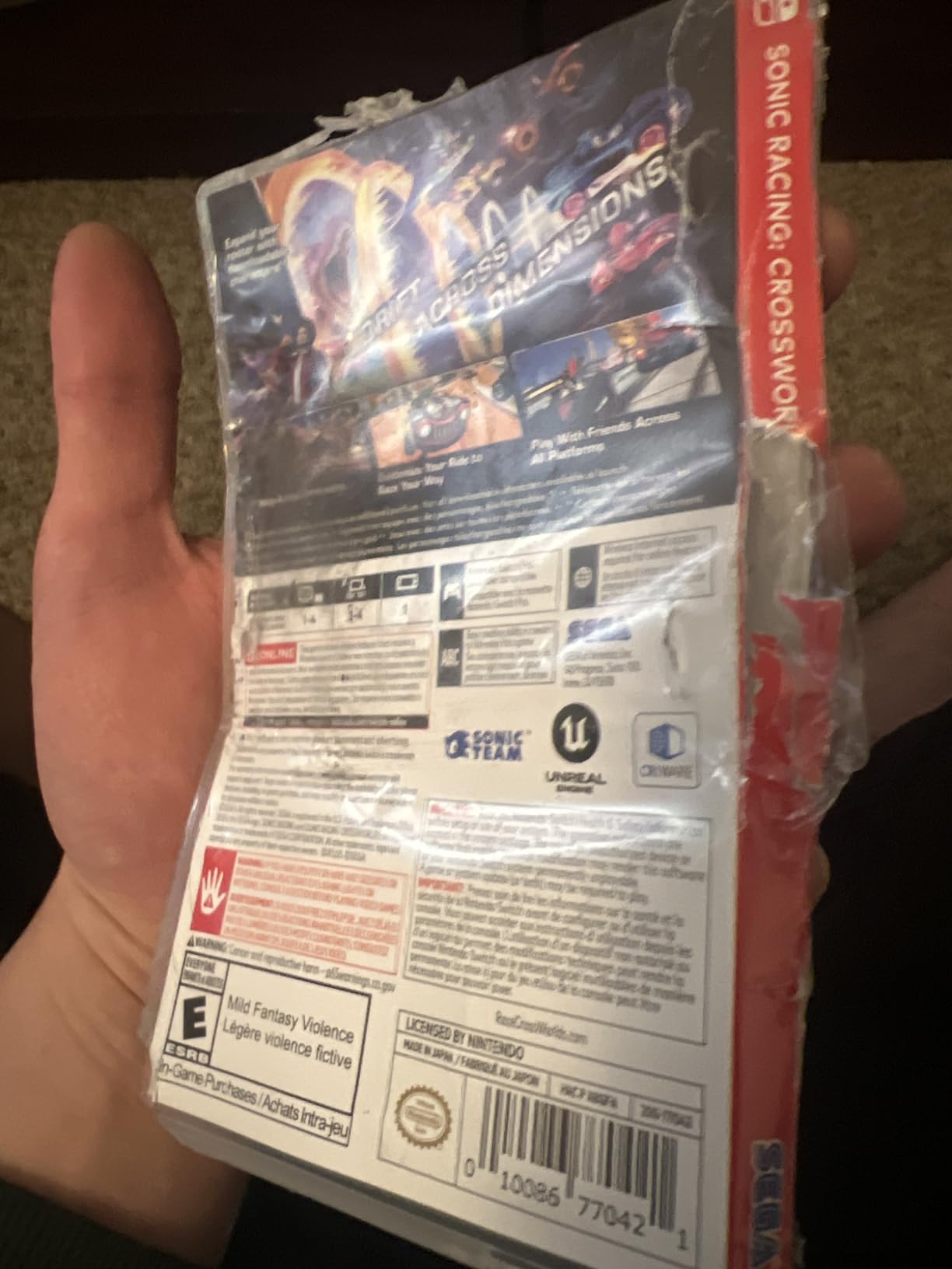 Sonic Racing: CrossWorlds Amazon Exclusive Edition - Nintendo Switch customer photo 2