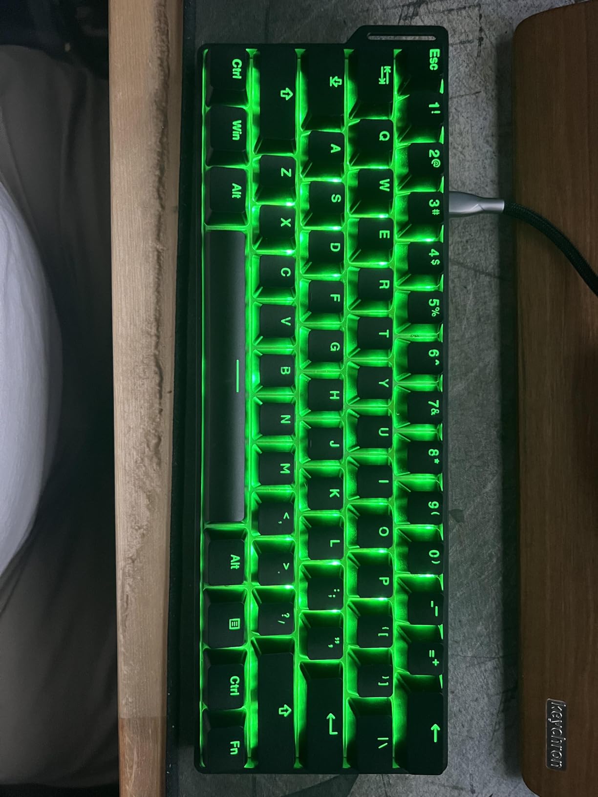 DAREU EK60 HE Rapid Trigger Gaming Keyboard Wired, 0.01mm RT Accuracy Adjustable, Hall Effect Magnetic Switch Hot Swappable, SOCD, 8000Hz Polling, RGB Backlit, 60% Compact Design for Laptop/PC customer photo 2