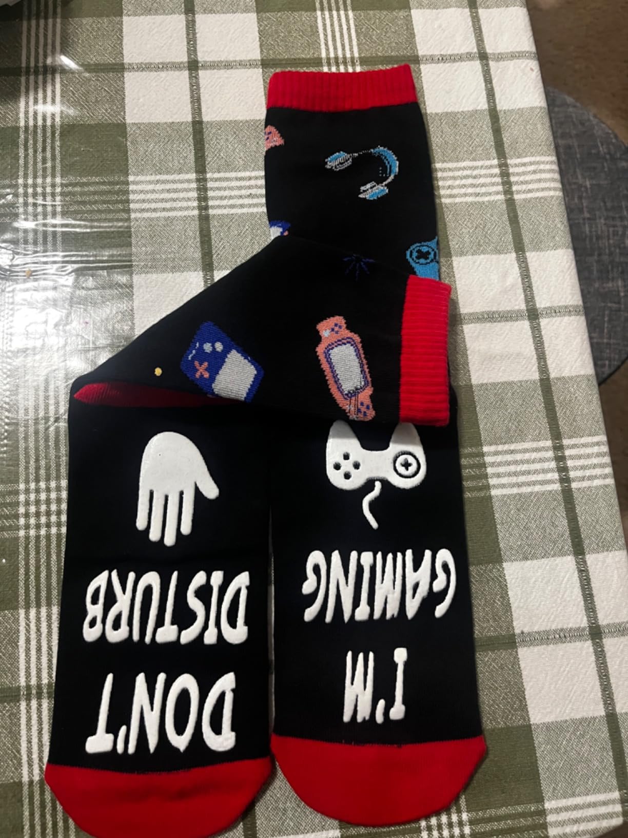 Stocking Stuffers for Men Teen Boys Gifts for Men Christmas Gamer Gifts | Do Not Disturb Im Gaming Funny Socks customer photo 1