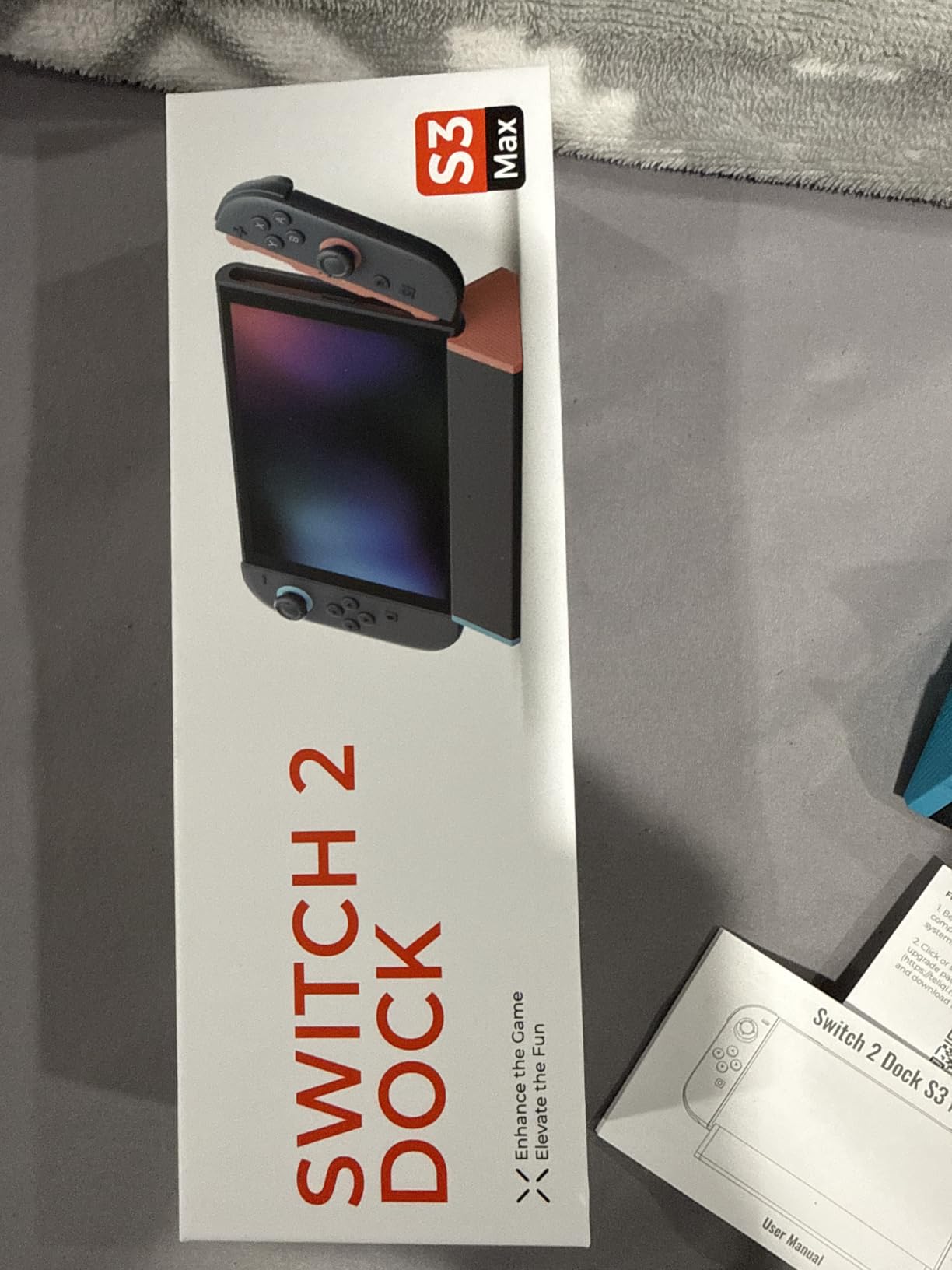 SIWIQU for Nintendo Switch 2 Dock Station, Portable TV Docking Station Replacement with 4K@120Hz HDMI Adapter/2 USB Port/Type C Port for Nintendo Switch 2 ONLY customer photo 1