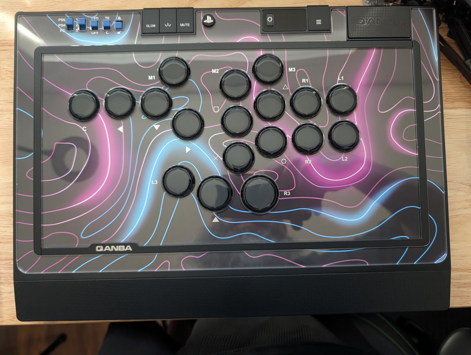 Qanba Sapphire S1 Leverless Arcade Controller Joystick for PlayStation 5 and PlayStation 4 and PC (Fighting Stick) Officially Licensed Sony Product, Detachable Joystick, Tournament Grade for Fighting Games customer photo 2